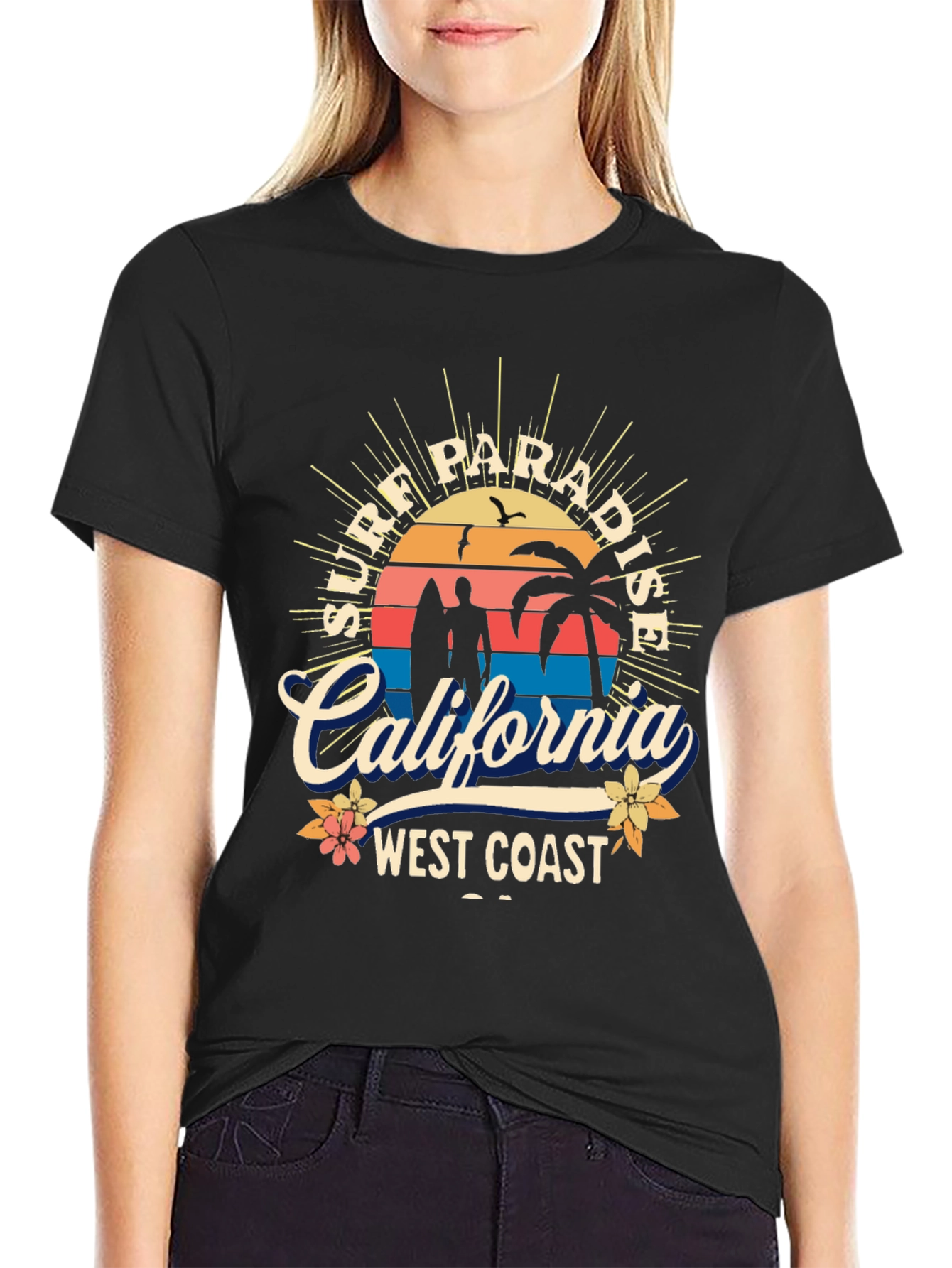 Surf Paradise California West Coast T-Shirt