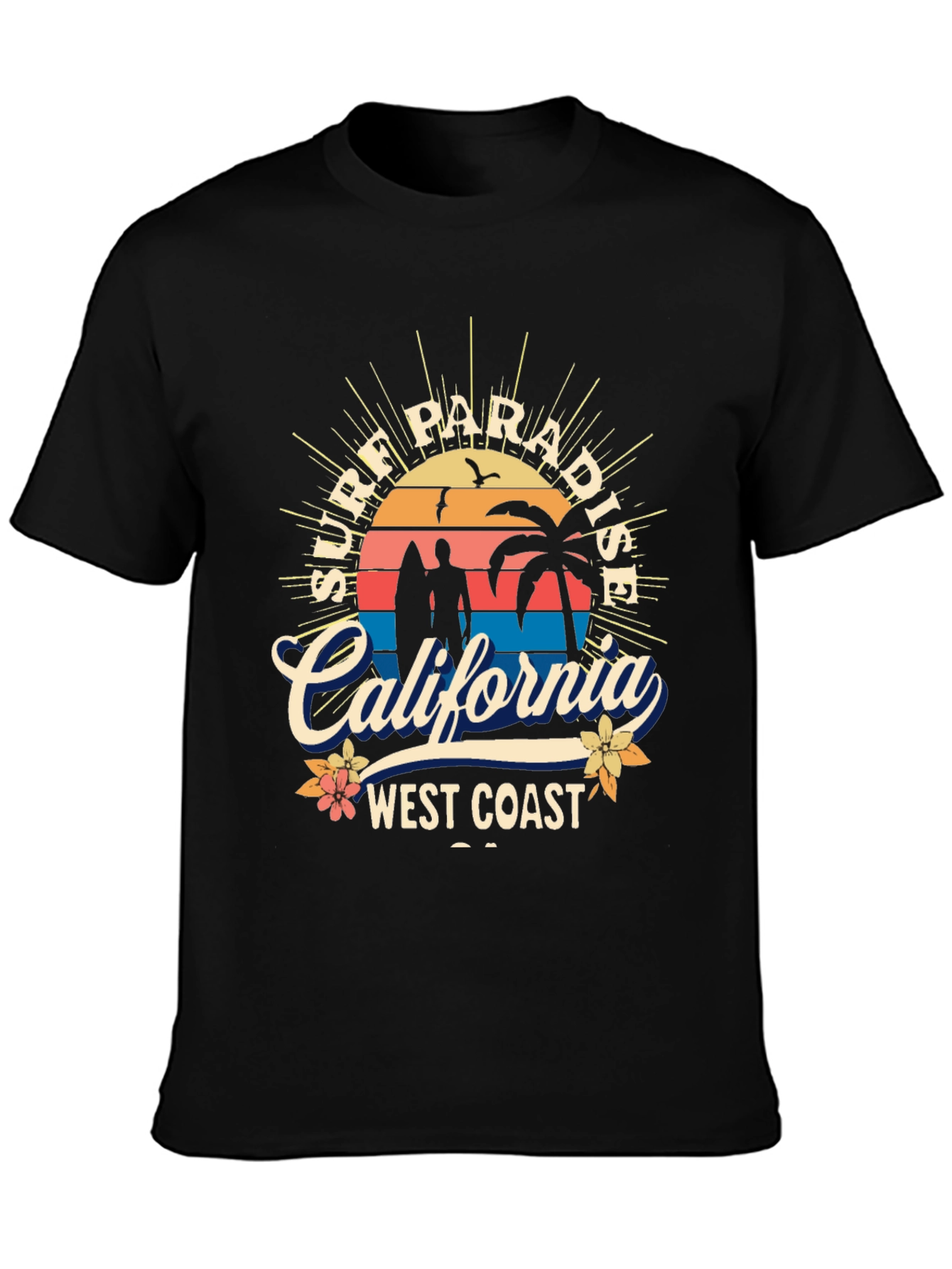 Surf Paradise California West Coast T-Shirt