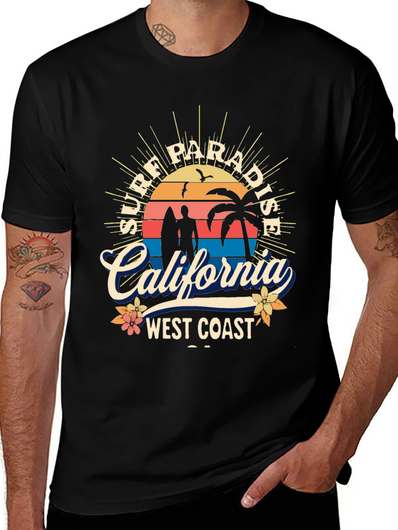 Surf Paradise California West Coast T-Shirt
