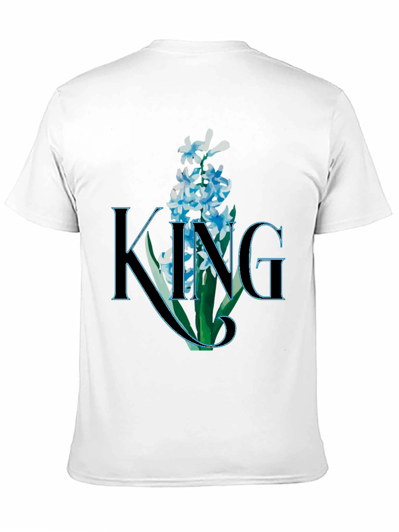 King Floral T-Shirt - Mens Black Graphic Tee