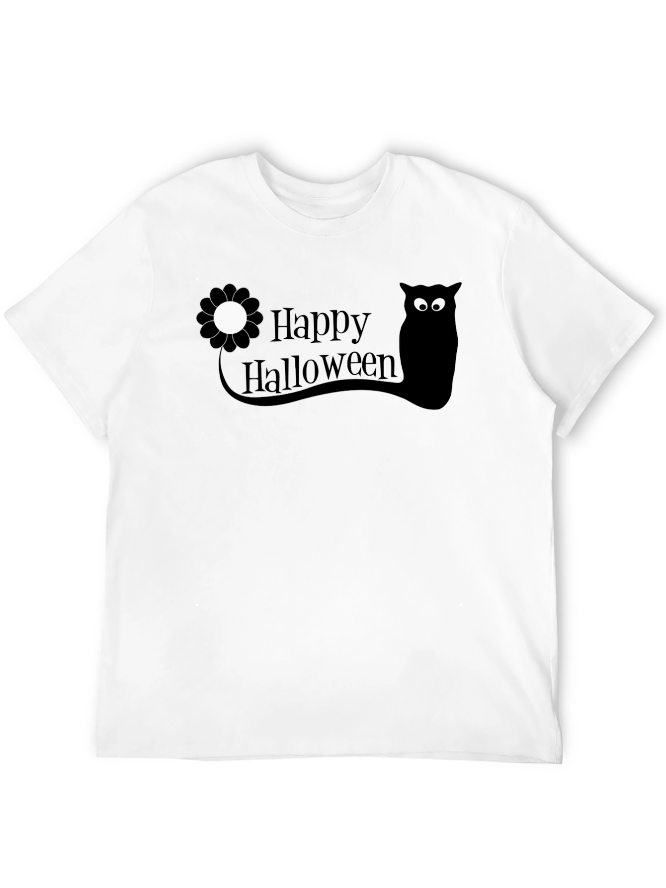 Happy Halloween Owl T-Shirt - Black