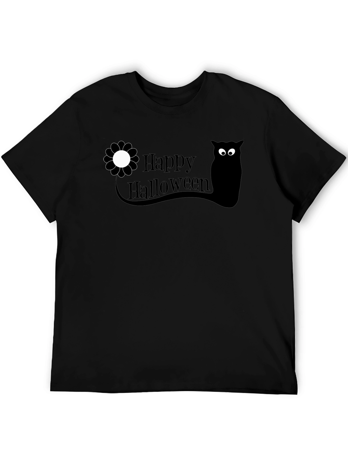 Happy Halloween Owl T-Shirt - Black