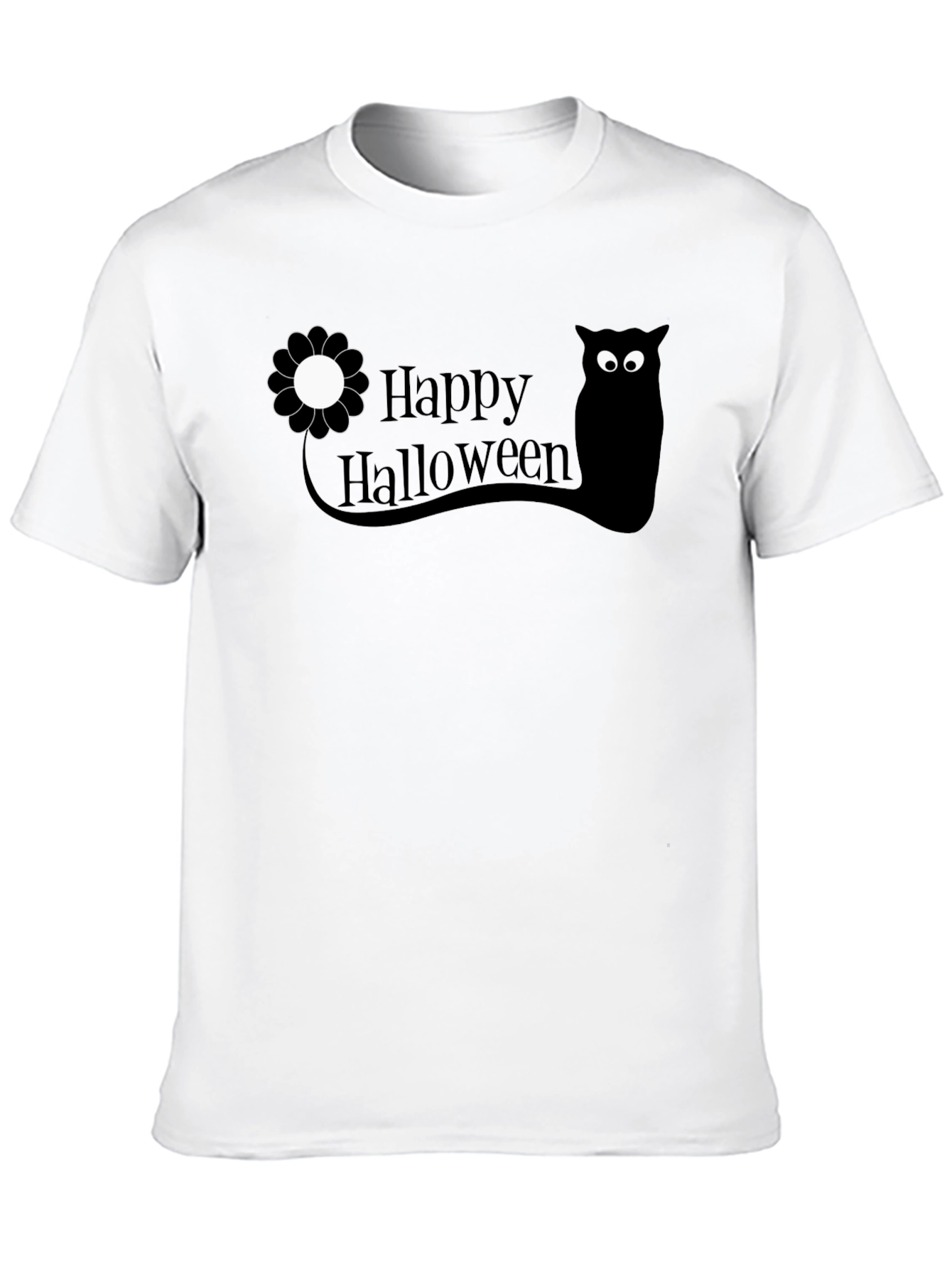 Happy Halloween Owl T-Shirt - Black