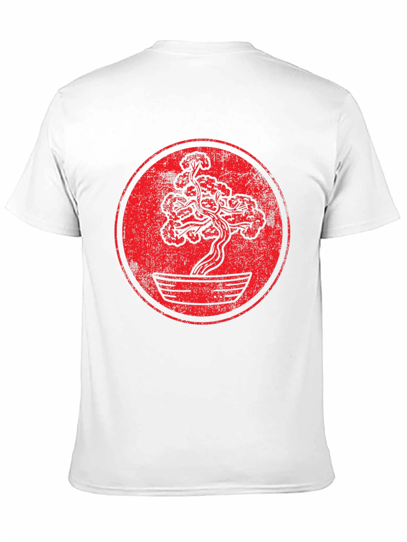 Bonsai Tree Graphic T-Shirt - Distressed Style