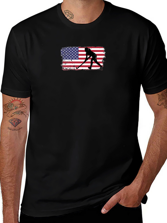 Hockey USA Flag Graphic Tee