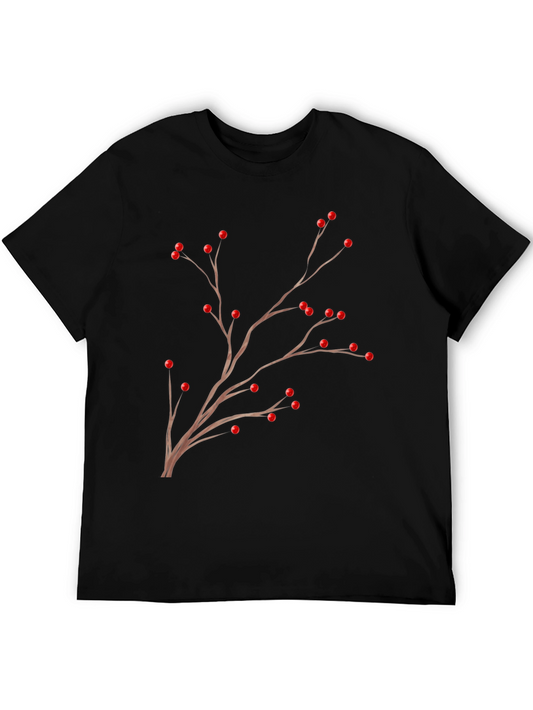 Berry Branch Graphic Tee - Stylish Casual Wear