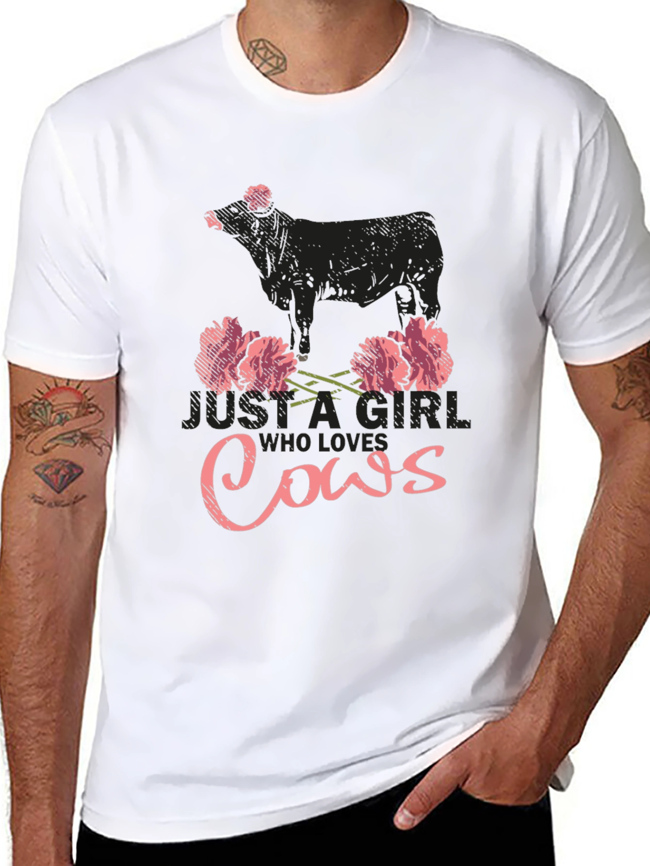 Just A Girl Who Loves Cows T-Shirt