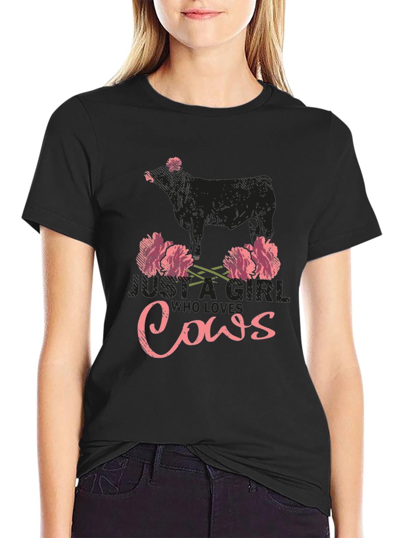 Just A Girl Who Loves Cows T-Shirt