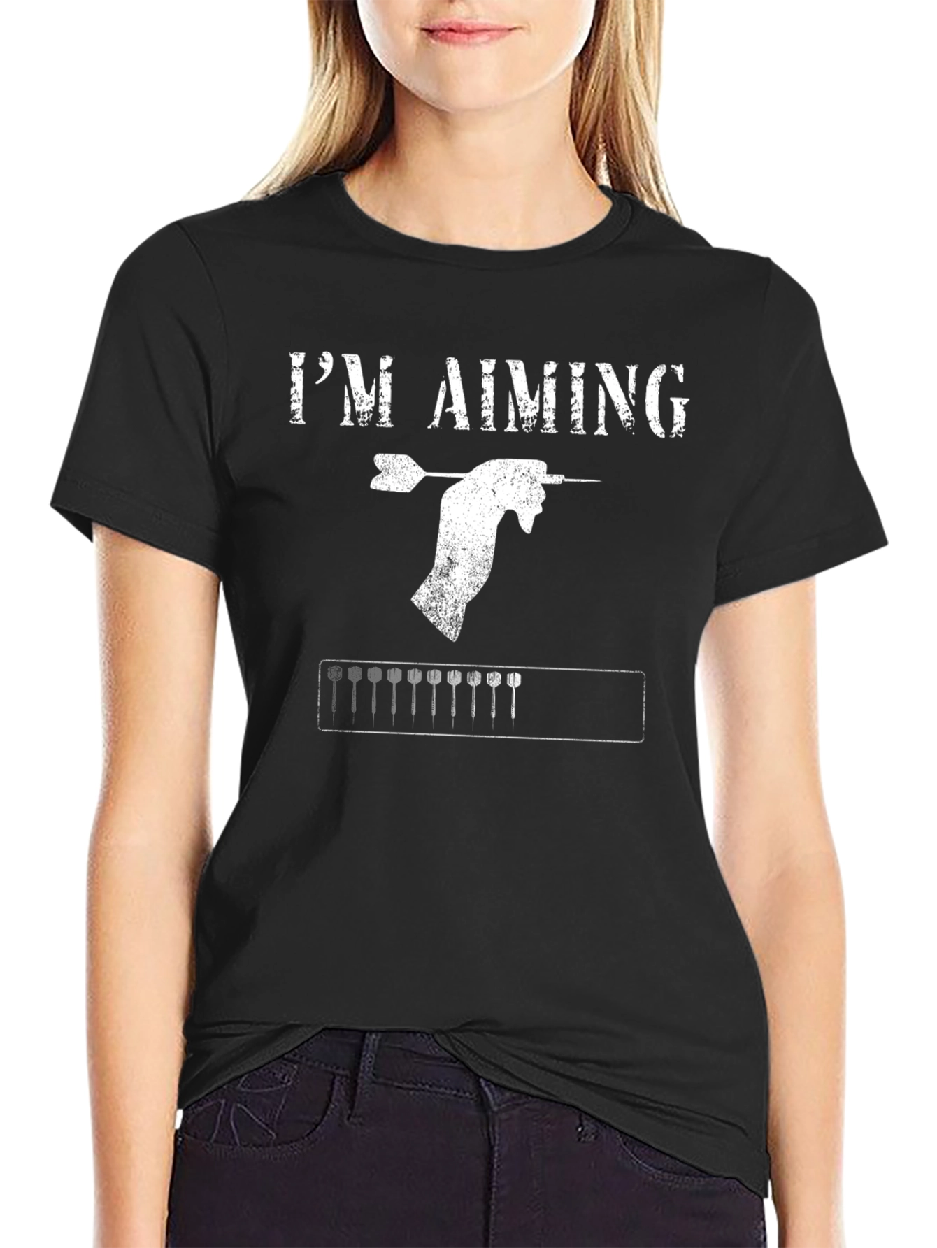 Im Aiming Darts T-Shirt Dart Player Tee