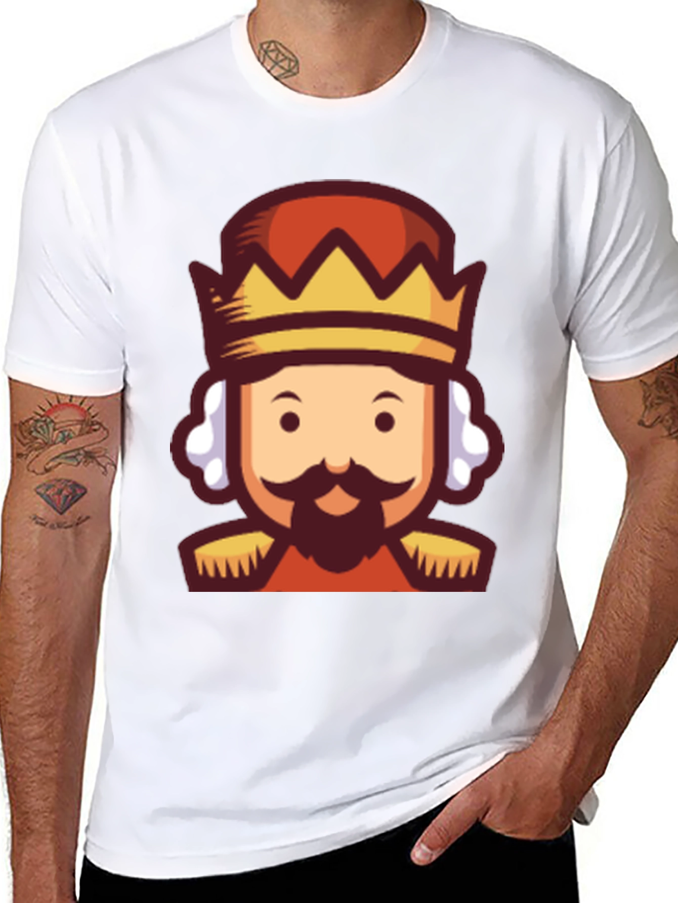 King Cartoon Graphic Tee - Black
