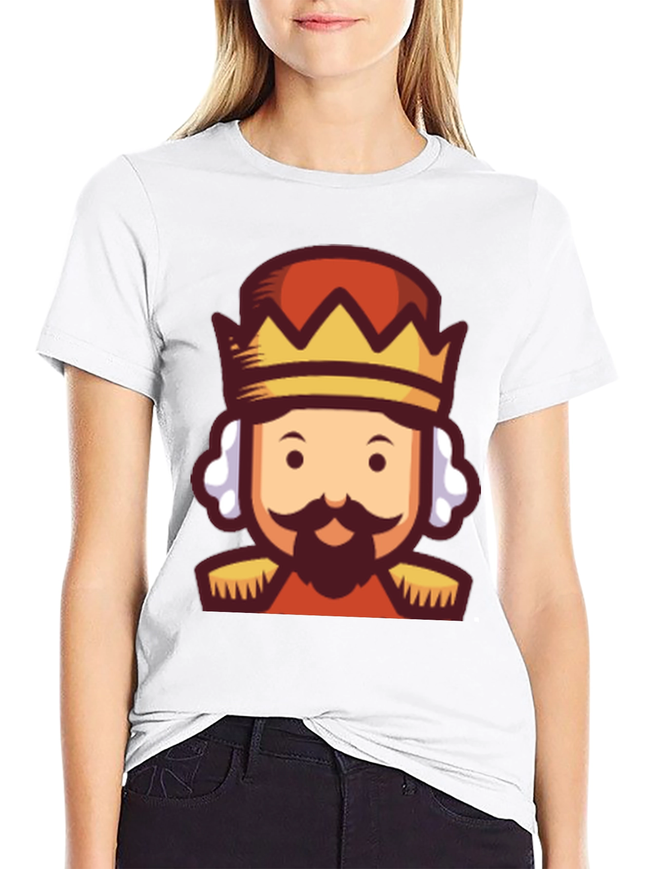 King Cartoon Graphic Tee - Black