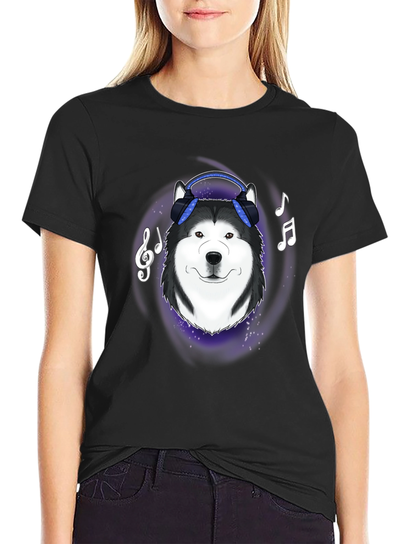 Cool Dog Headphone Graphic Tee