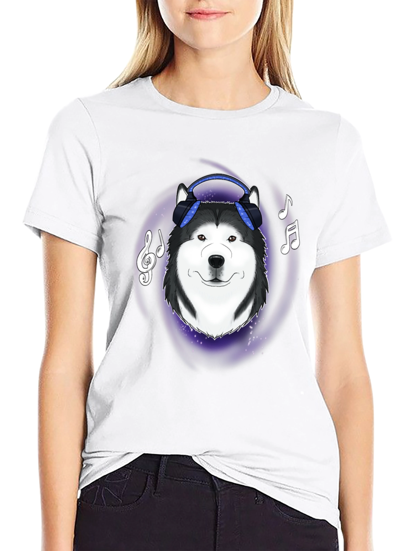 Cool Dog Headphone Graphic Tee