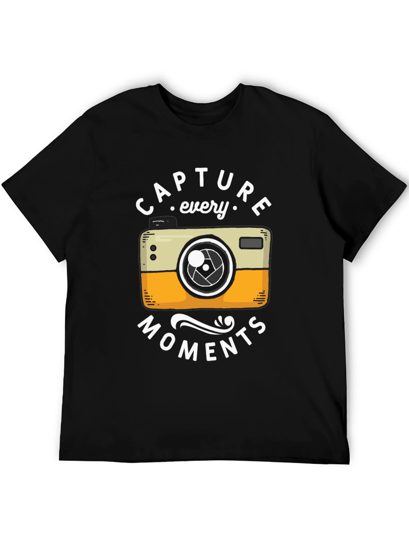 Capture Every Moment T-Shirt - Black