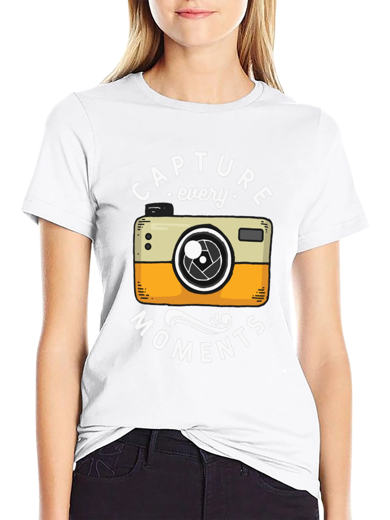 Capture Every Moment T-Shirt - Black