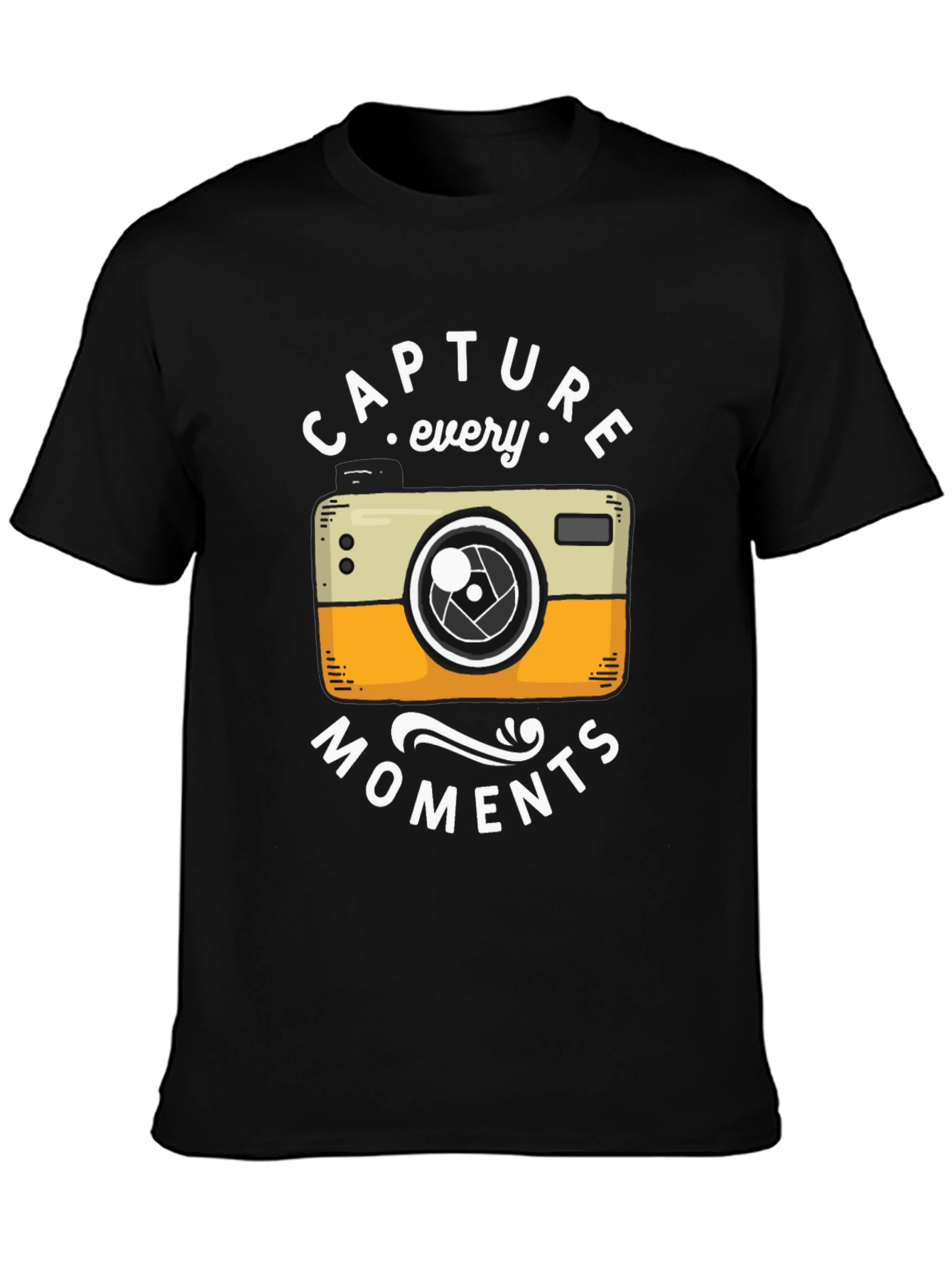Capture Every Moment T-Shirt - Black