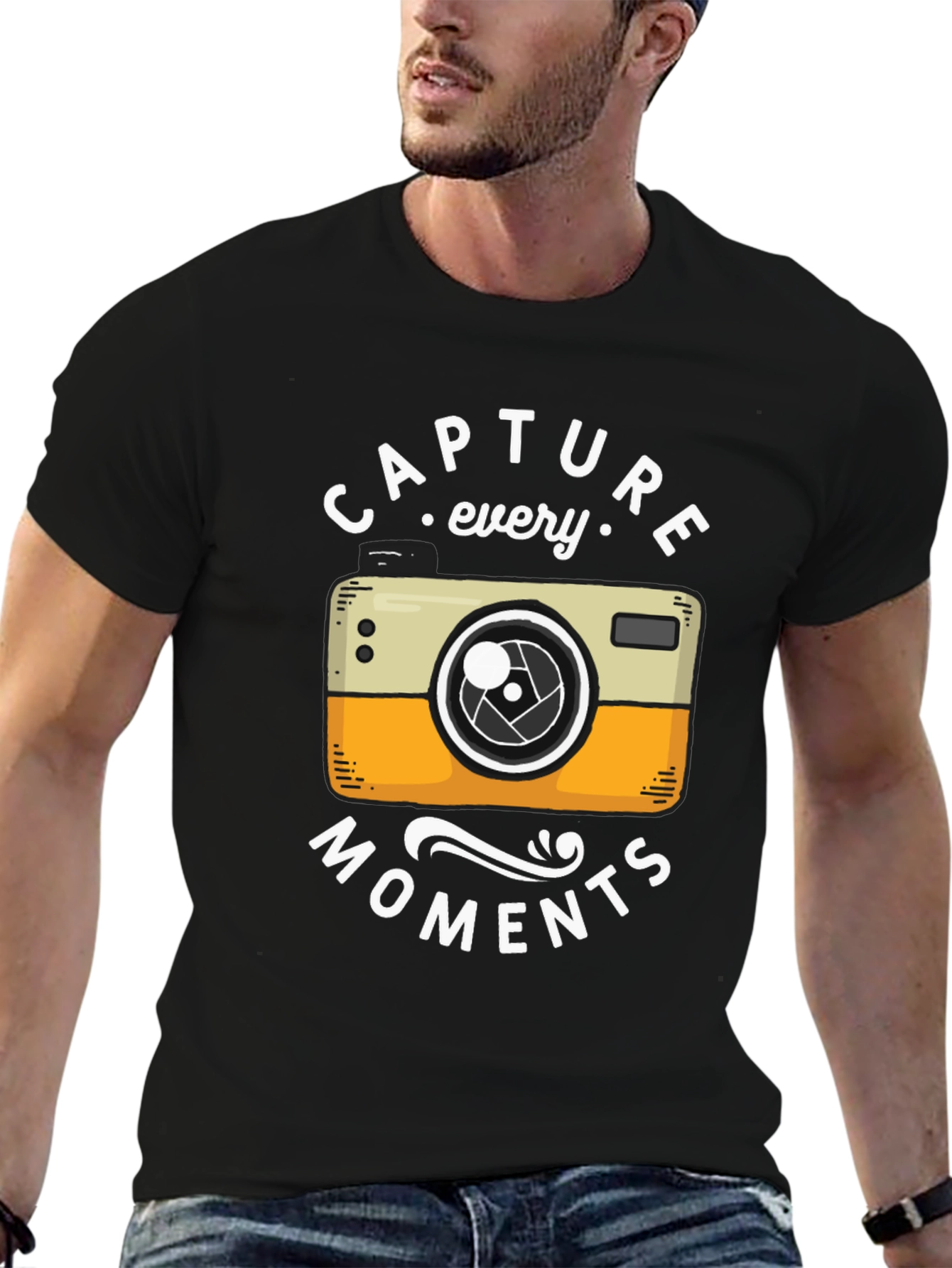 Capture Every Moment T-Shirt - Black