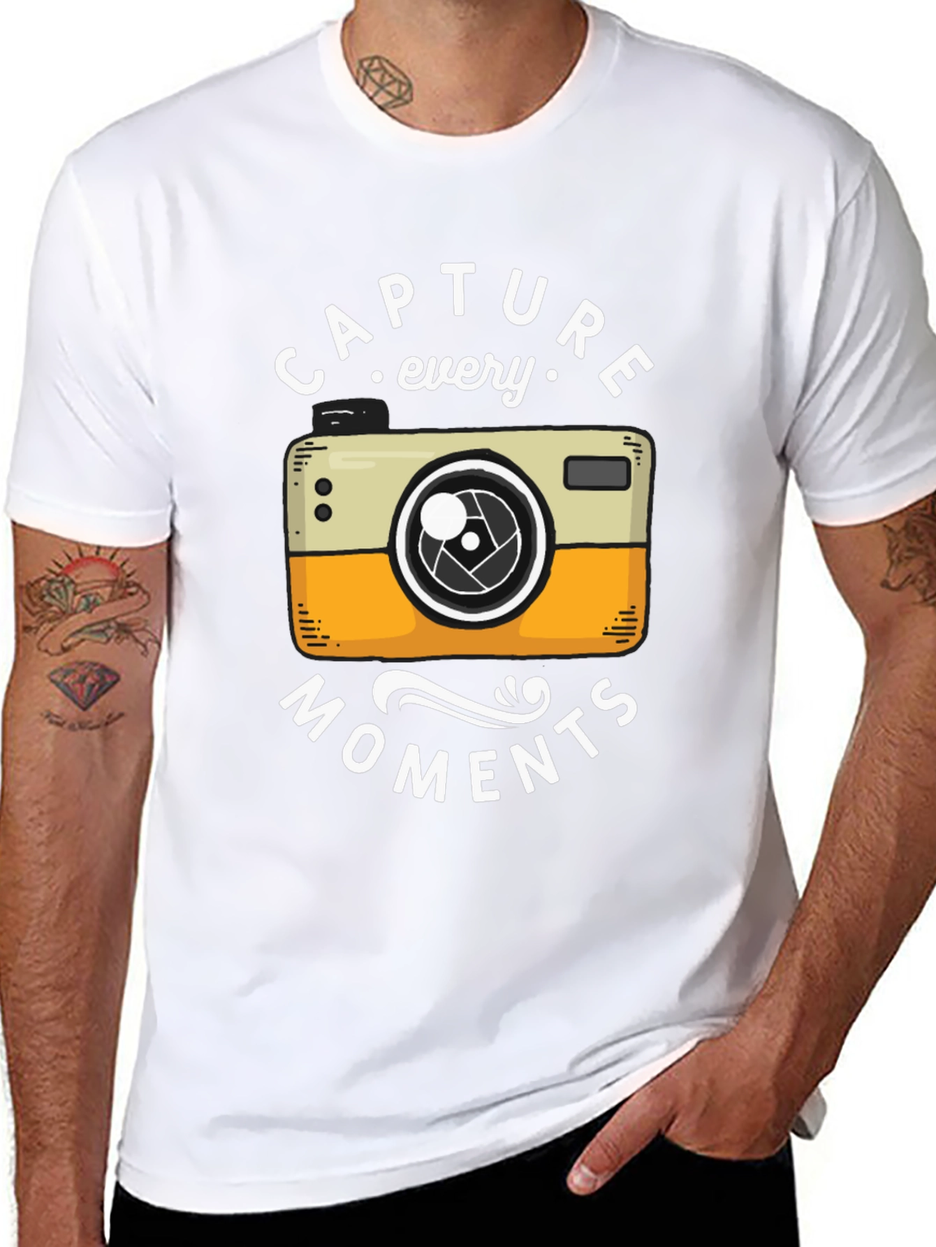 Capture Every Moment T-Shirt - Black