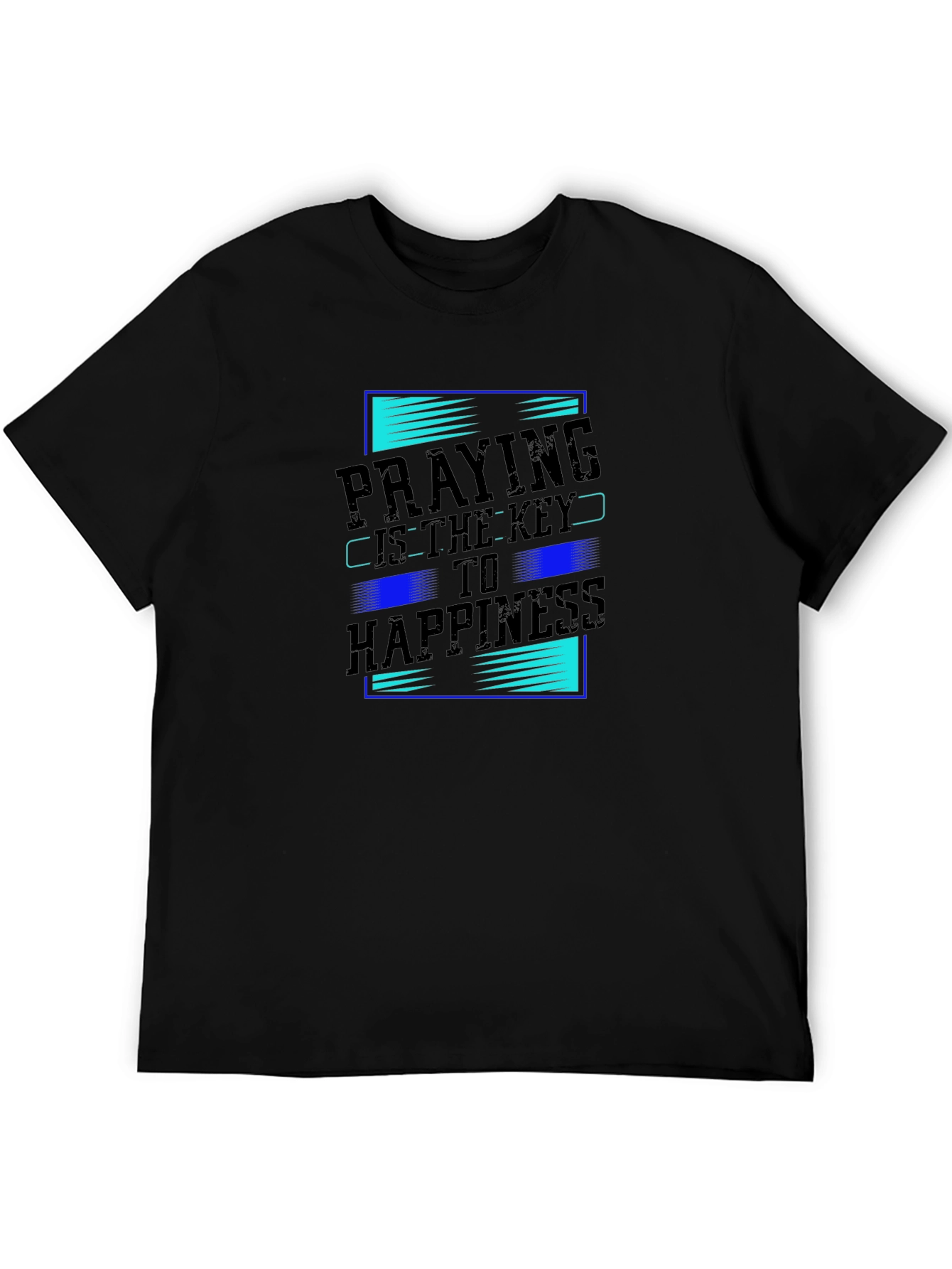 Praying is Key to Happiness Graphic T-Shirt
