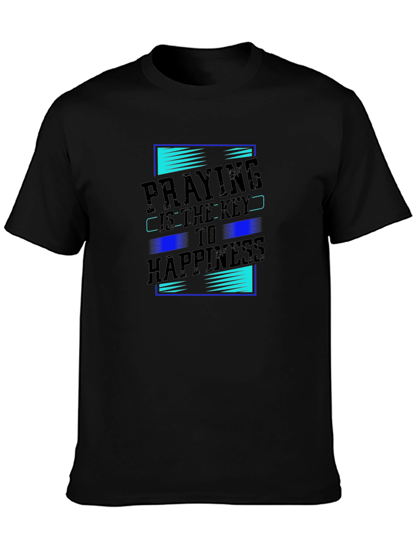 Praying is Key to Happiness Graphic T-Shirt