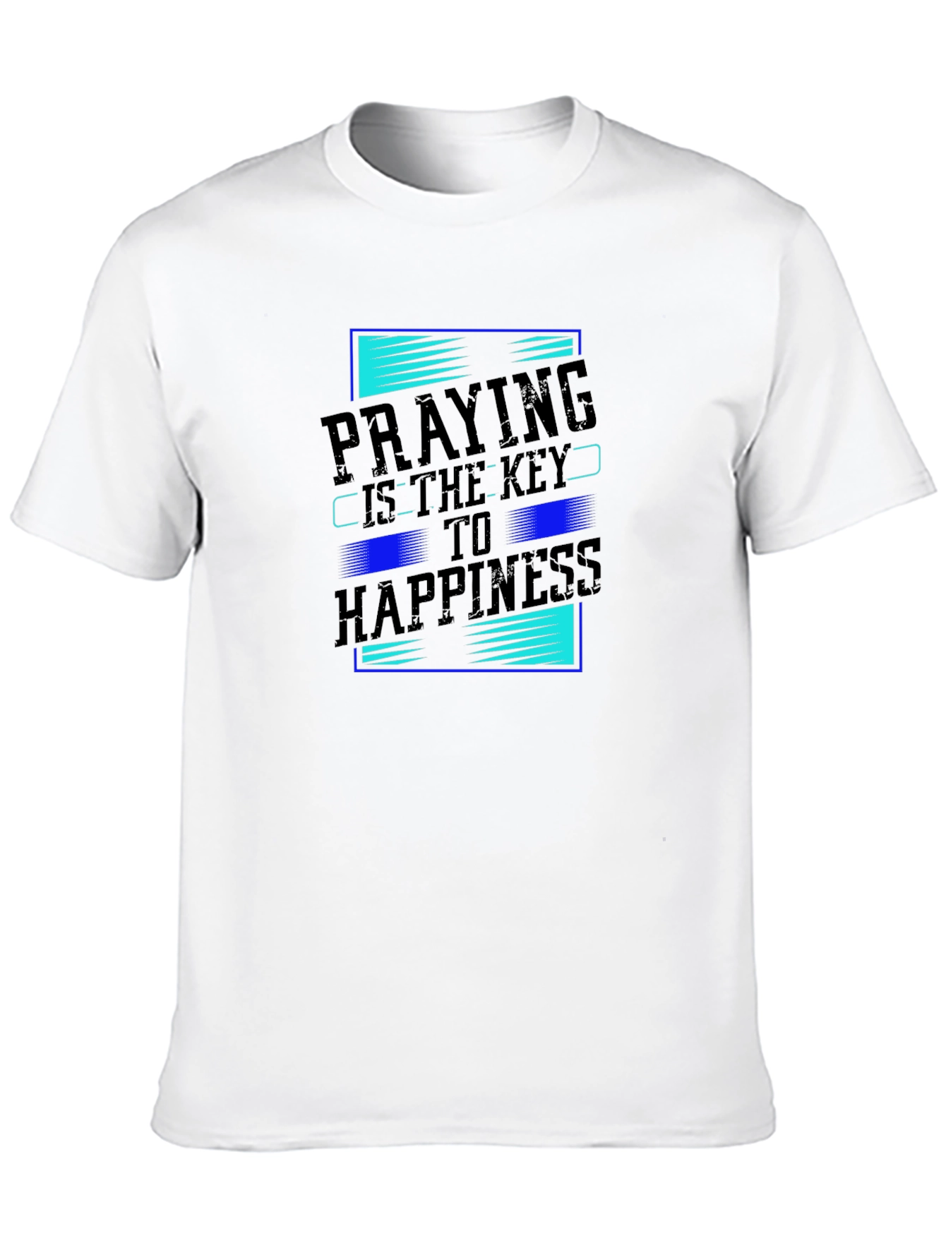 Praying is Key to Happiness Graphic T-Shirt