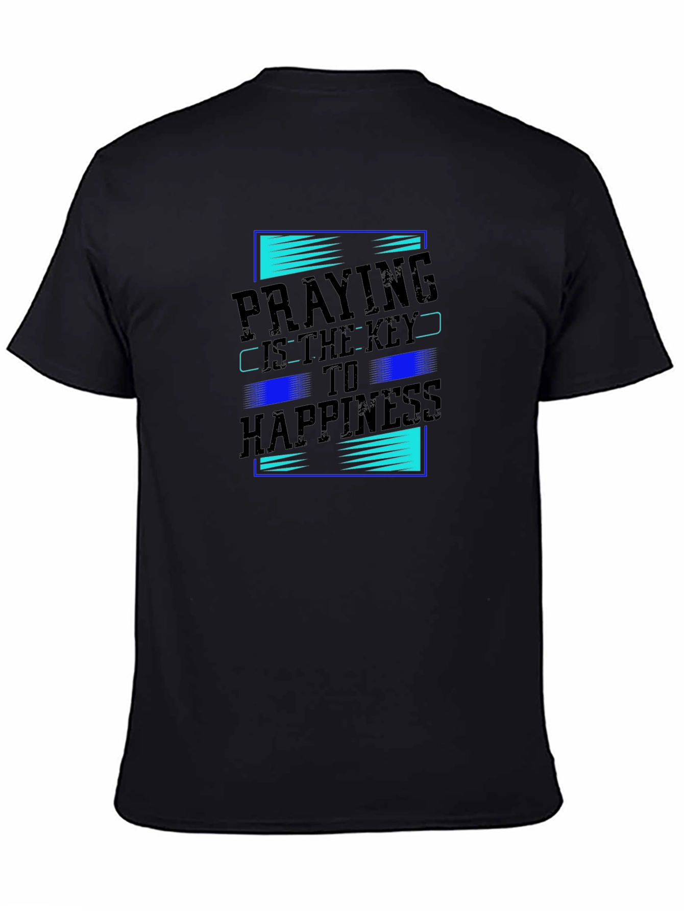 Praying is Key to Happiness Graphic T-Shirt