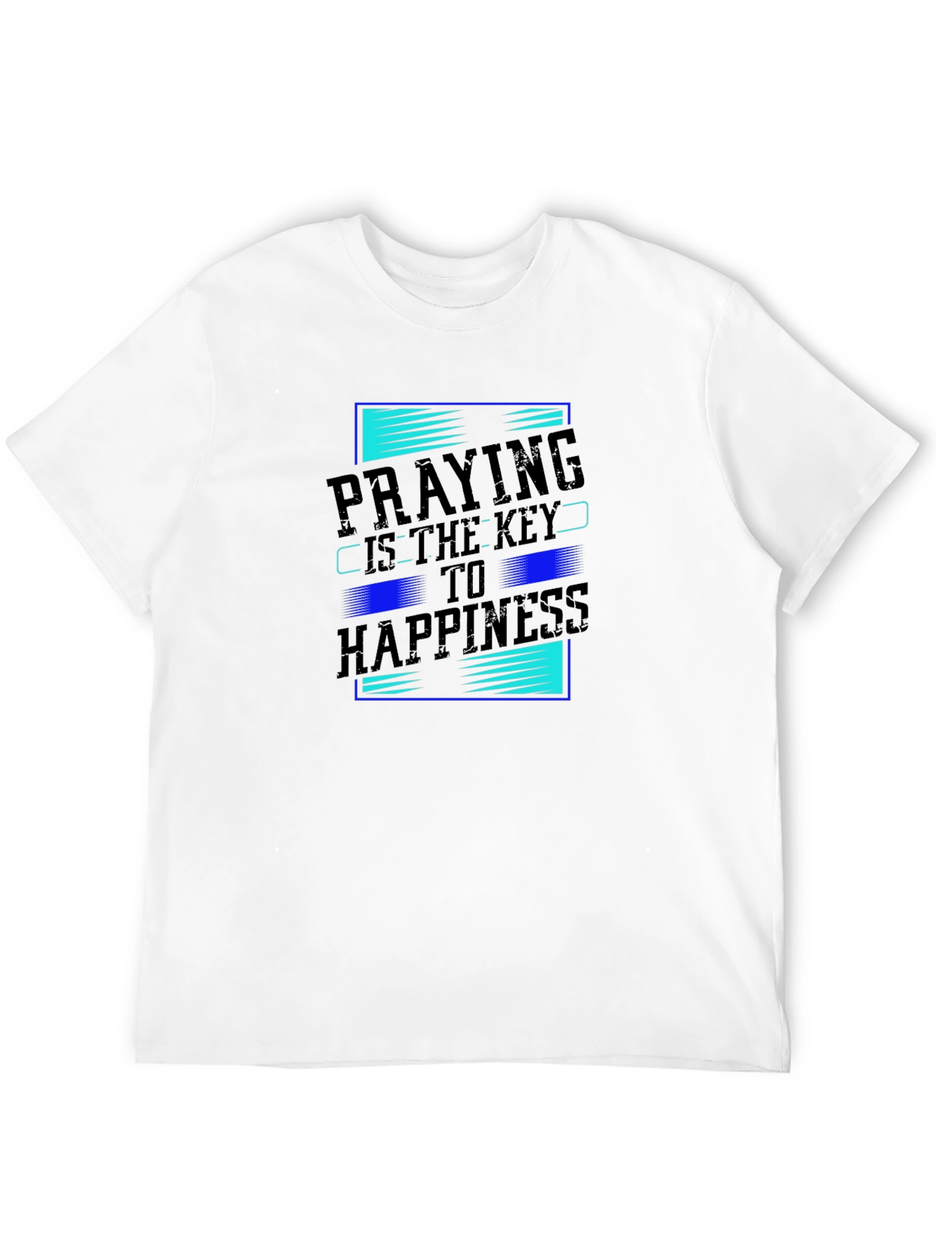 Praying is Key to Happiness Graphic T-Shirt