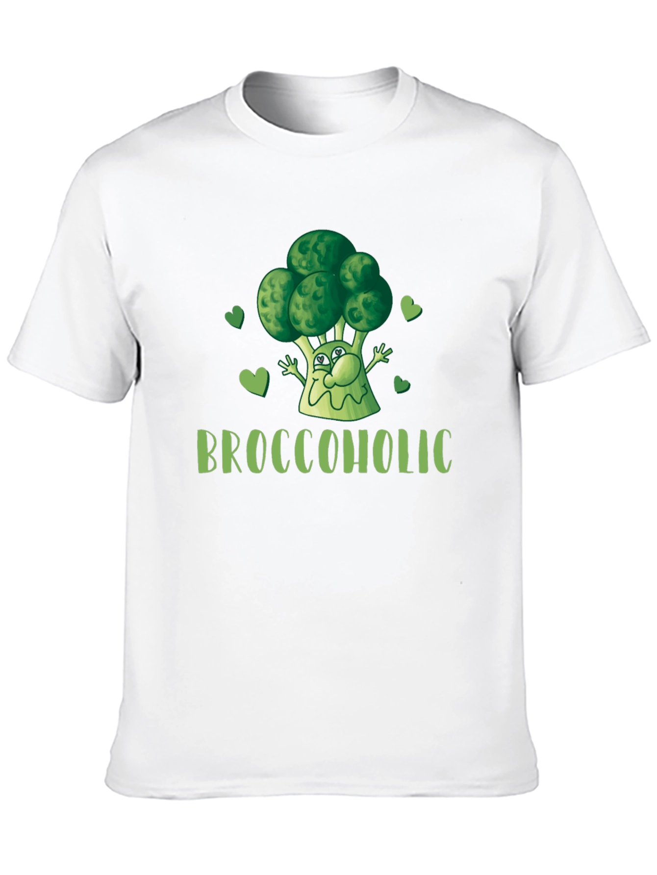Broccoholic Funny Broccoli Lover Black T-Shirt