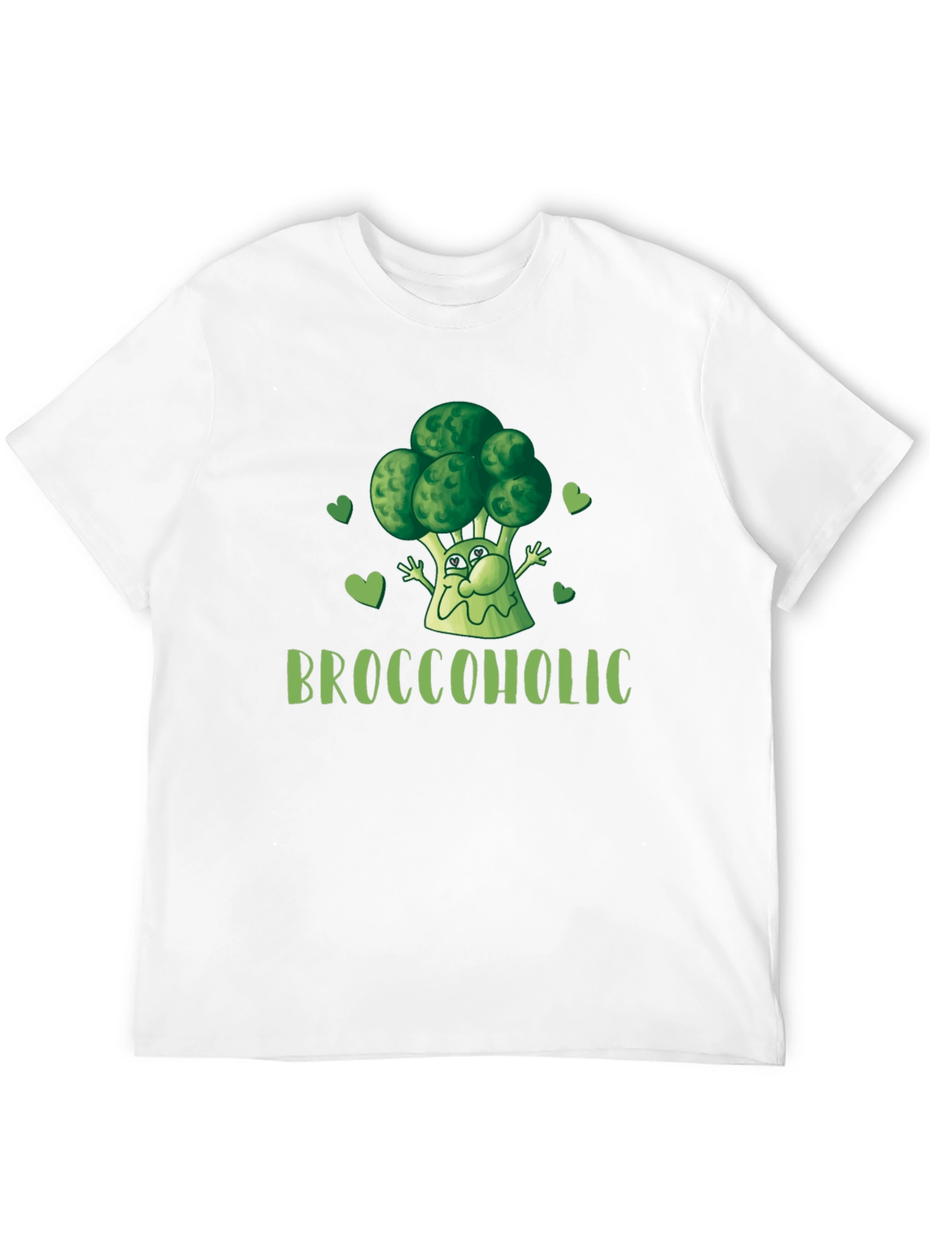 Broccoholic Funny Broccoli Lover Black T-Shirt