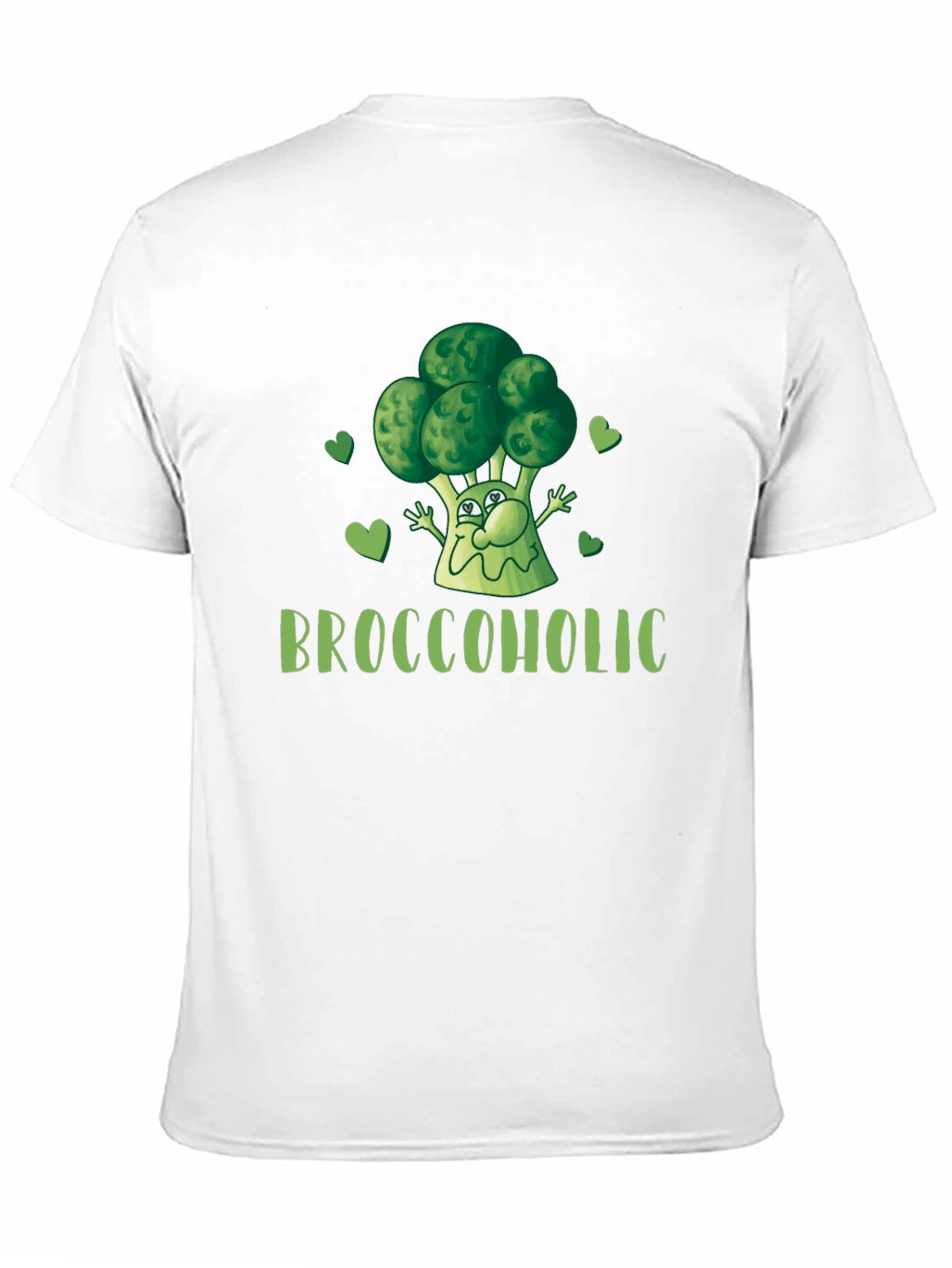 Broccoholic Funny Broccoli Lover Black T-Shirt