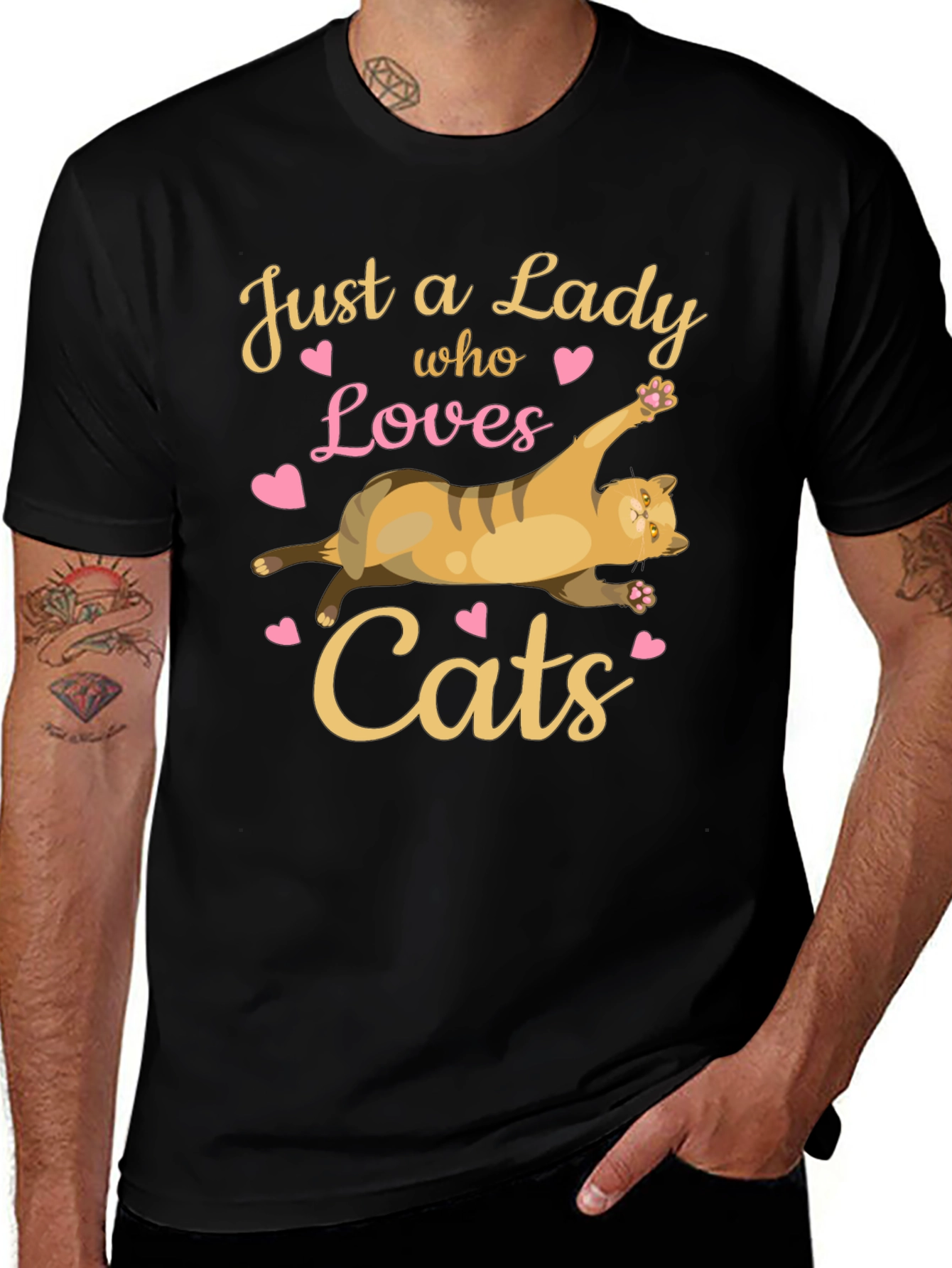 Just a Lady Who Loves Cats T-Shirt