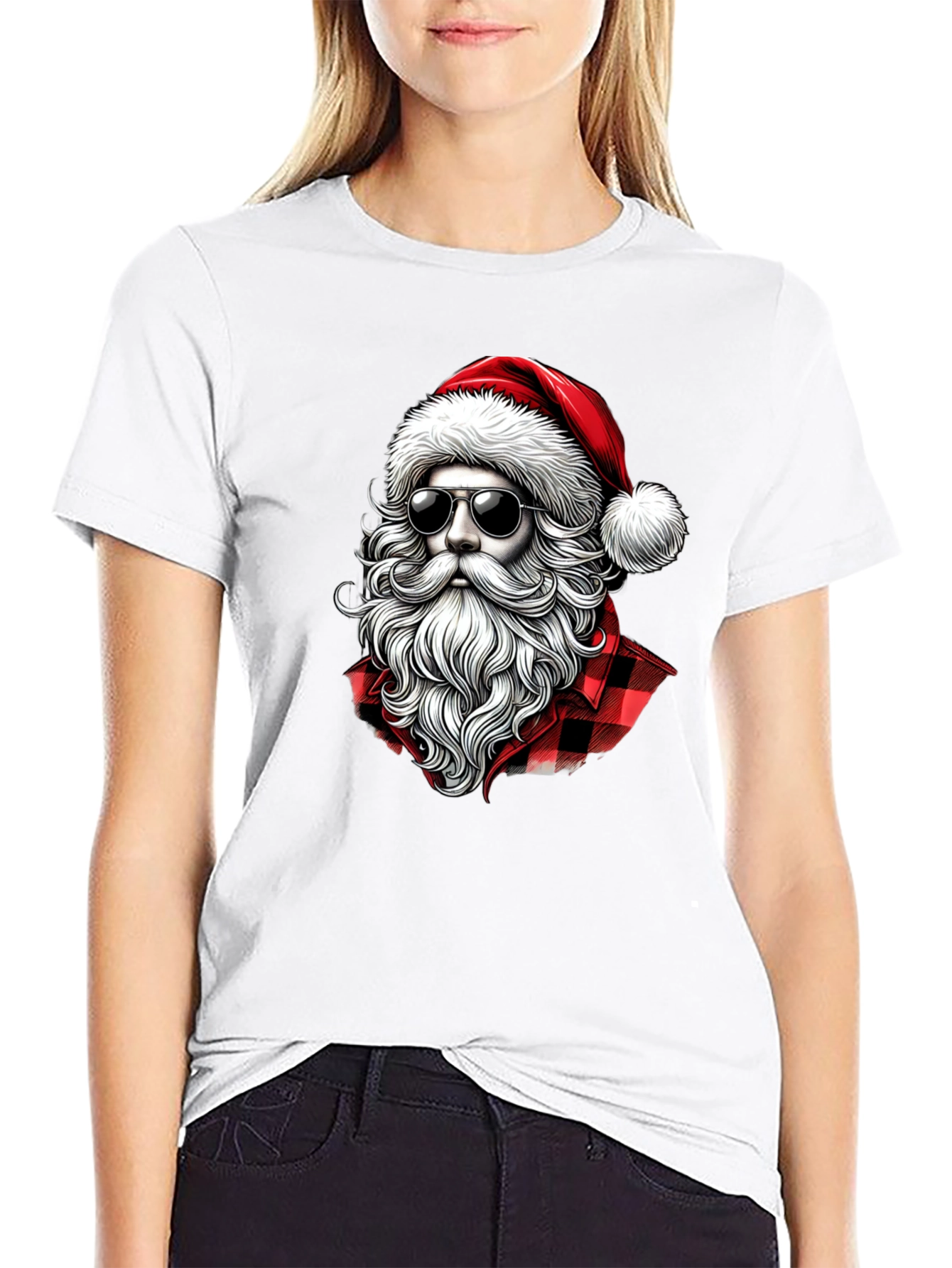 Santa in Shades Graphic Tee