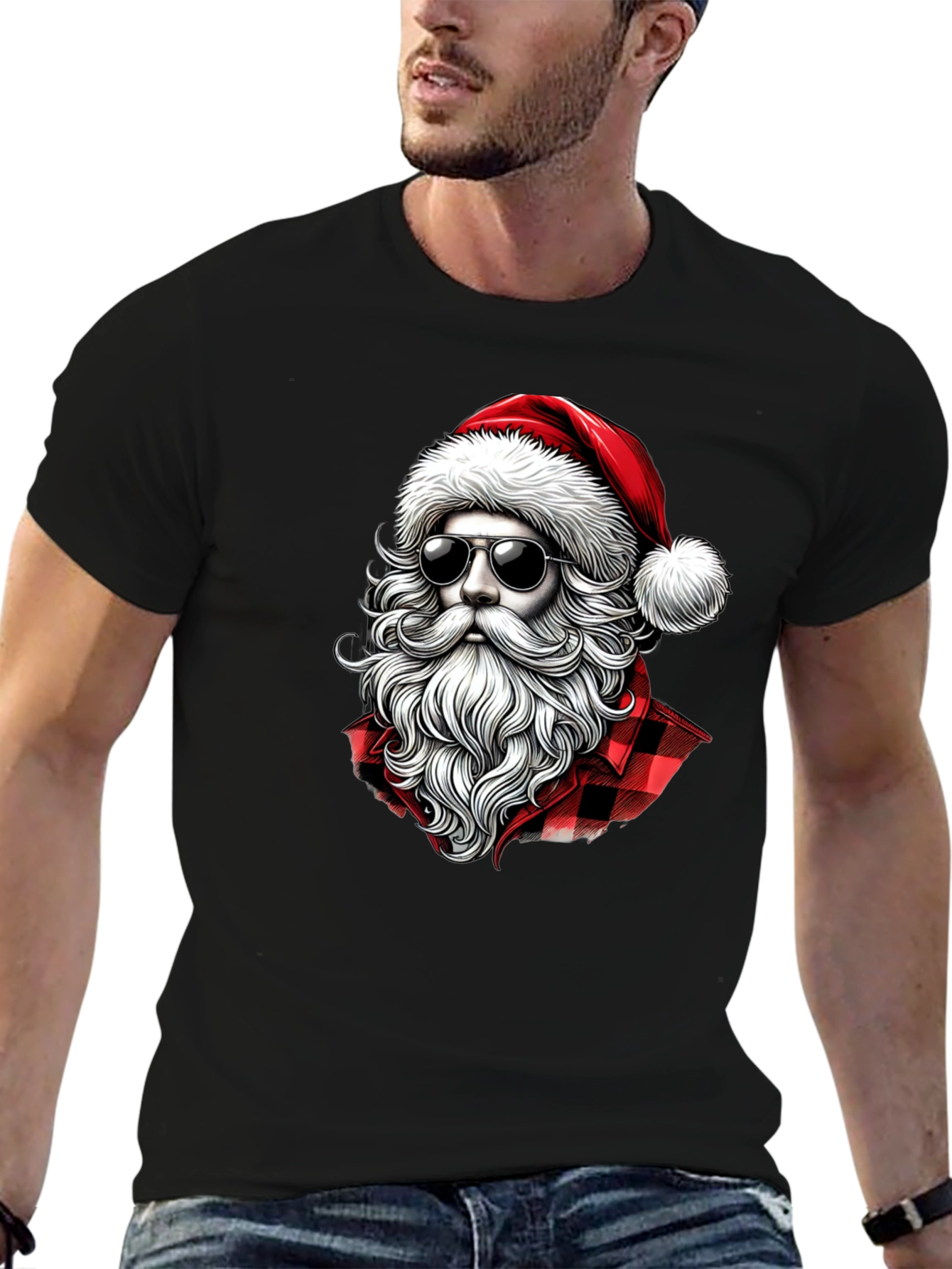Santa in Shades Graphic Tee