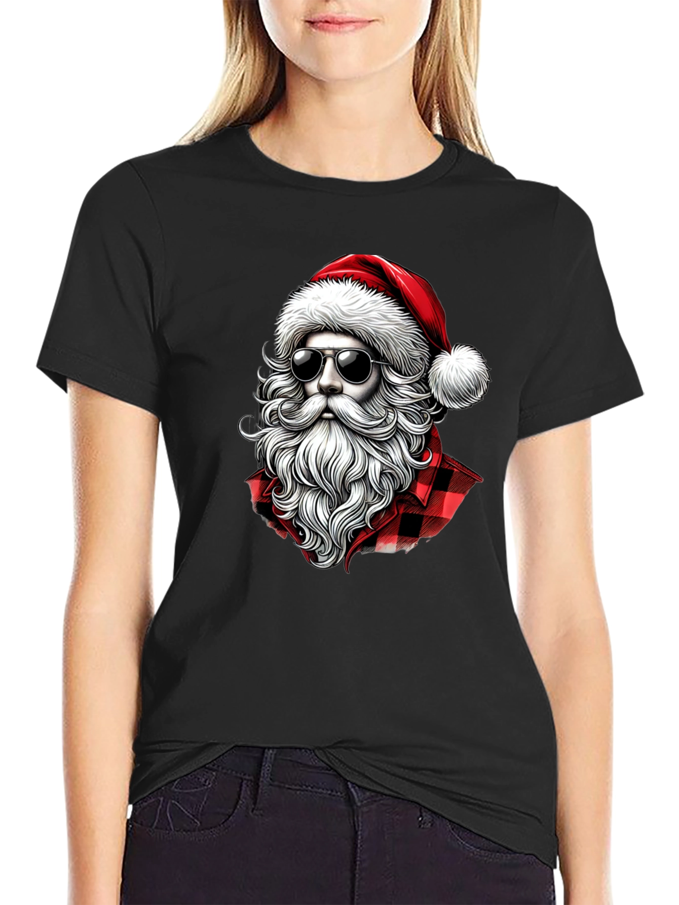 Santa in Shades Graphic Tee