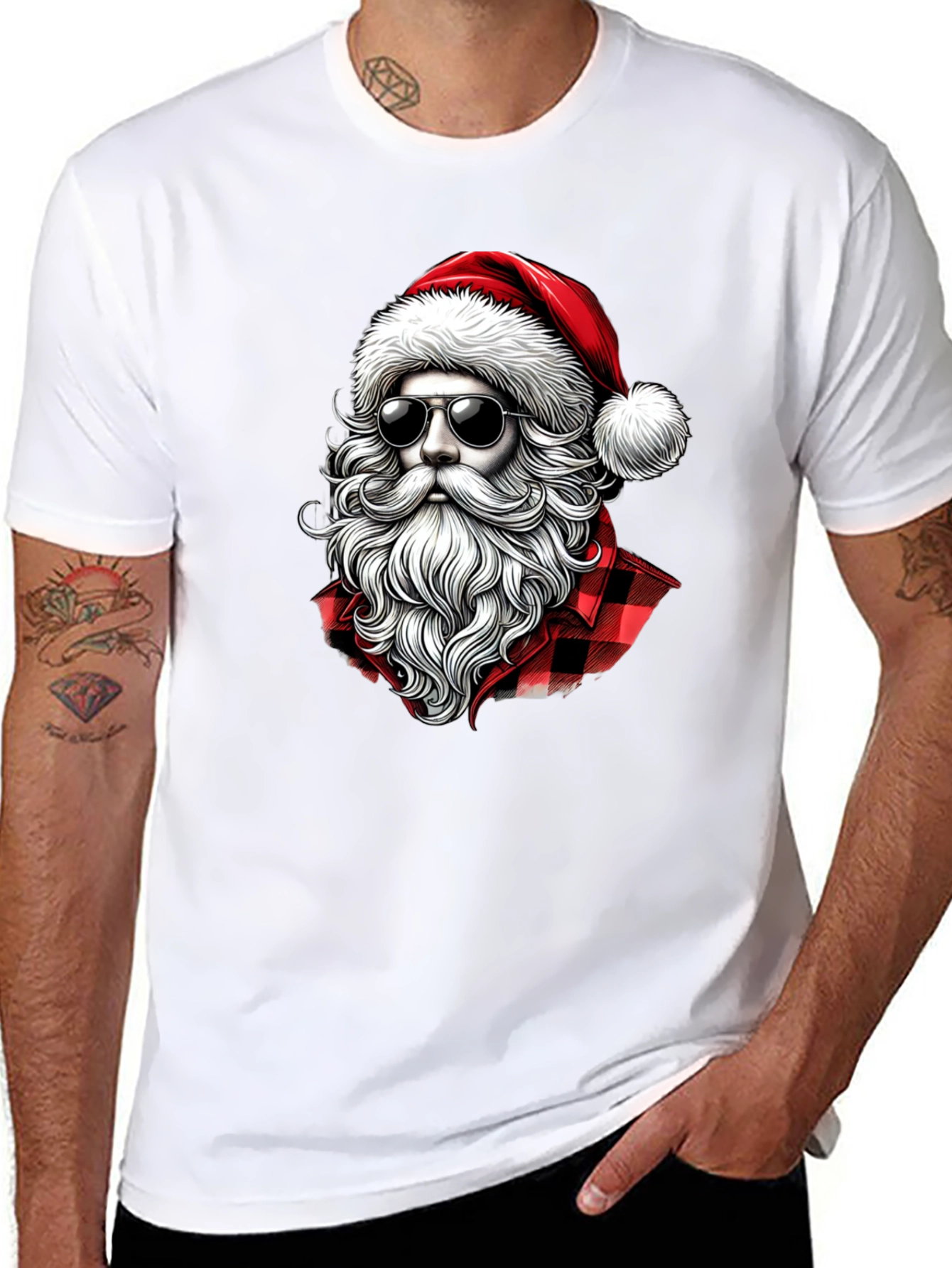 Santa in Shades Graphic Tee