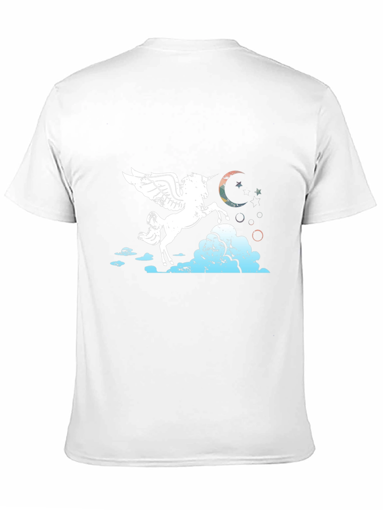 Unicorn Pegasus Graphic Tee - Black