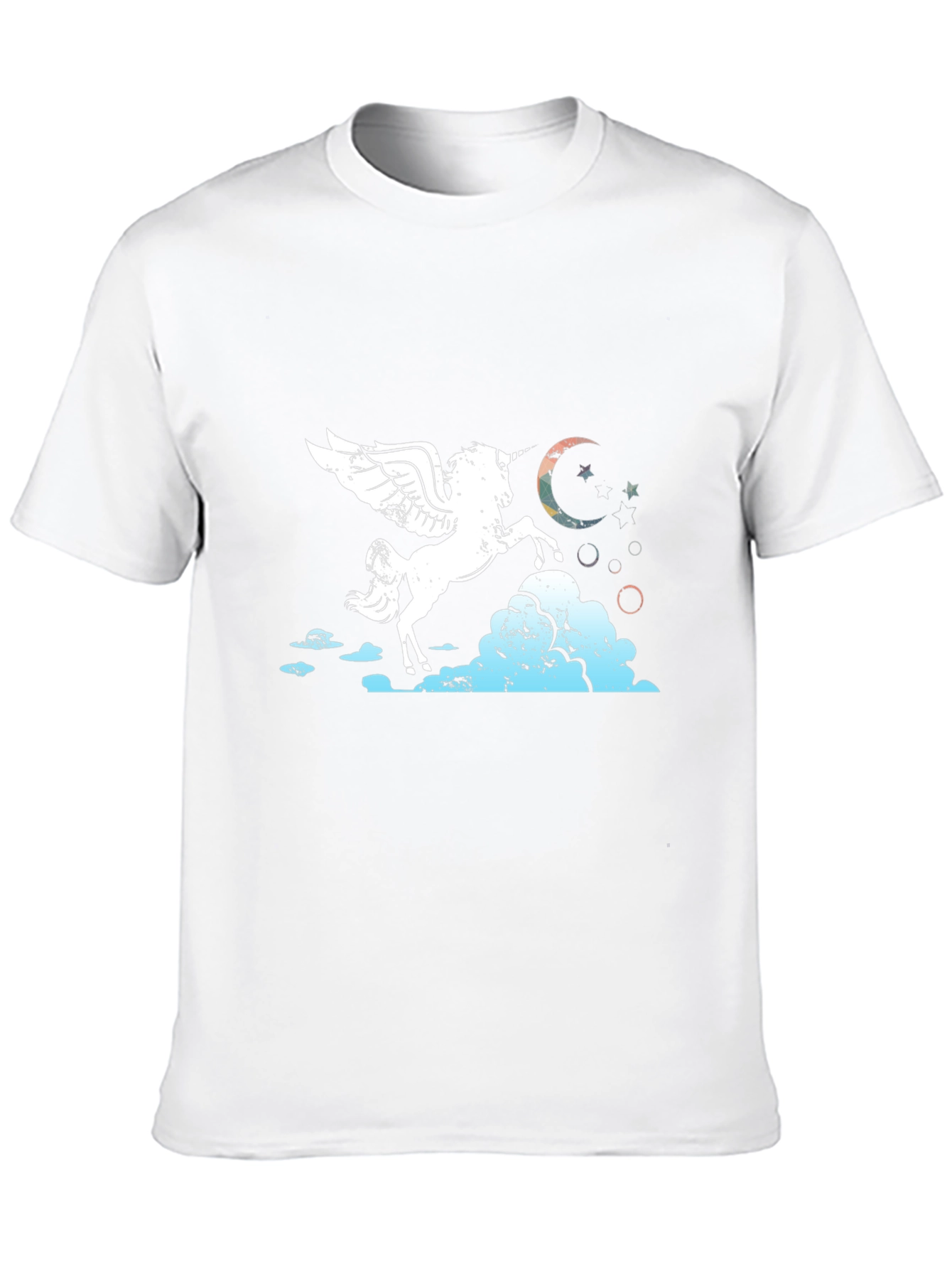 Unicorn Pegasus Graphic Tee - Black