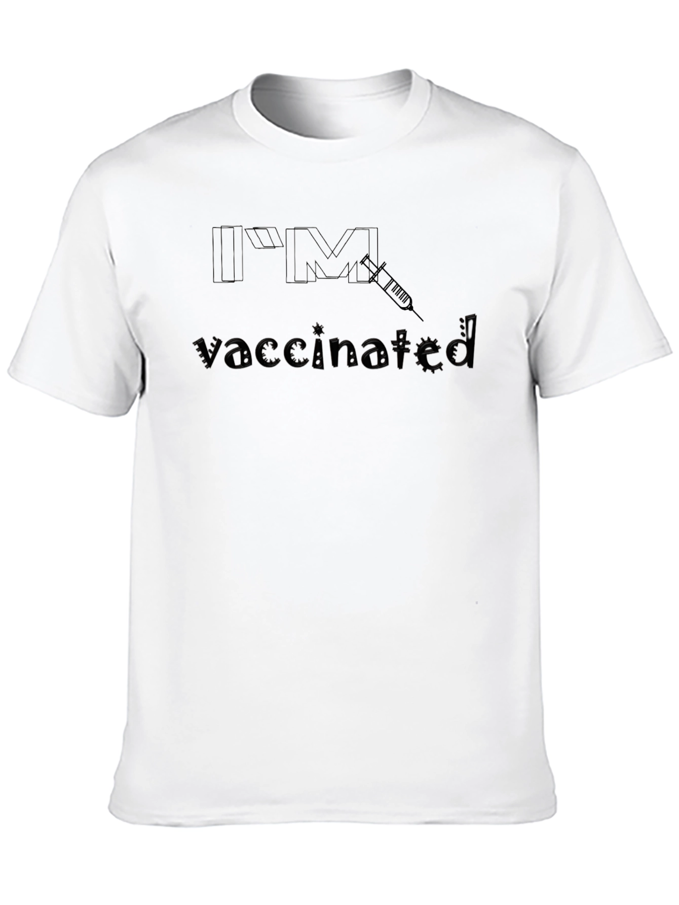 Im Vaccinated Black T-Shirt