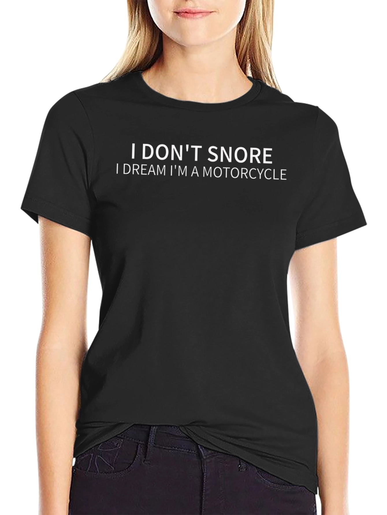 I Dont Snore Motorcycle Dream Graphic Tee