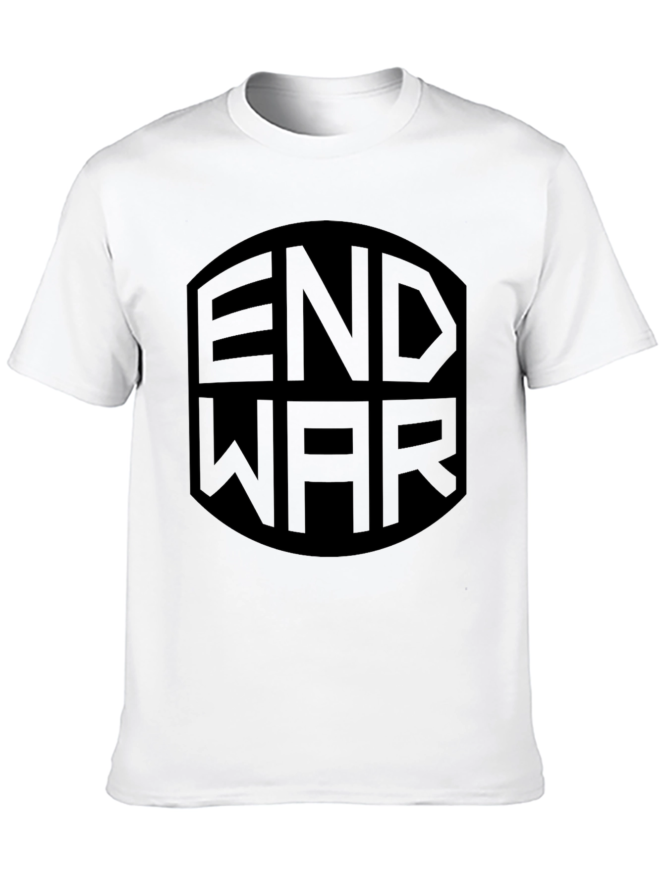 End War Graphic Print Black T-Shirt