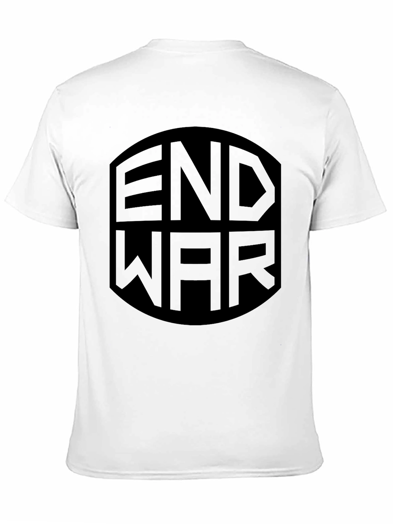 End War Graphic Print Black T-Shirt