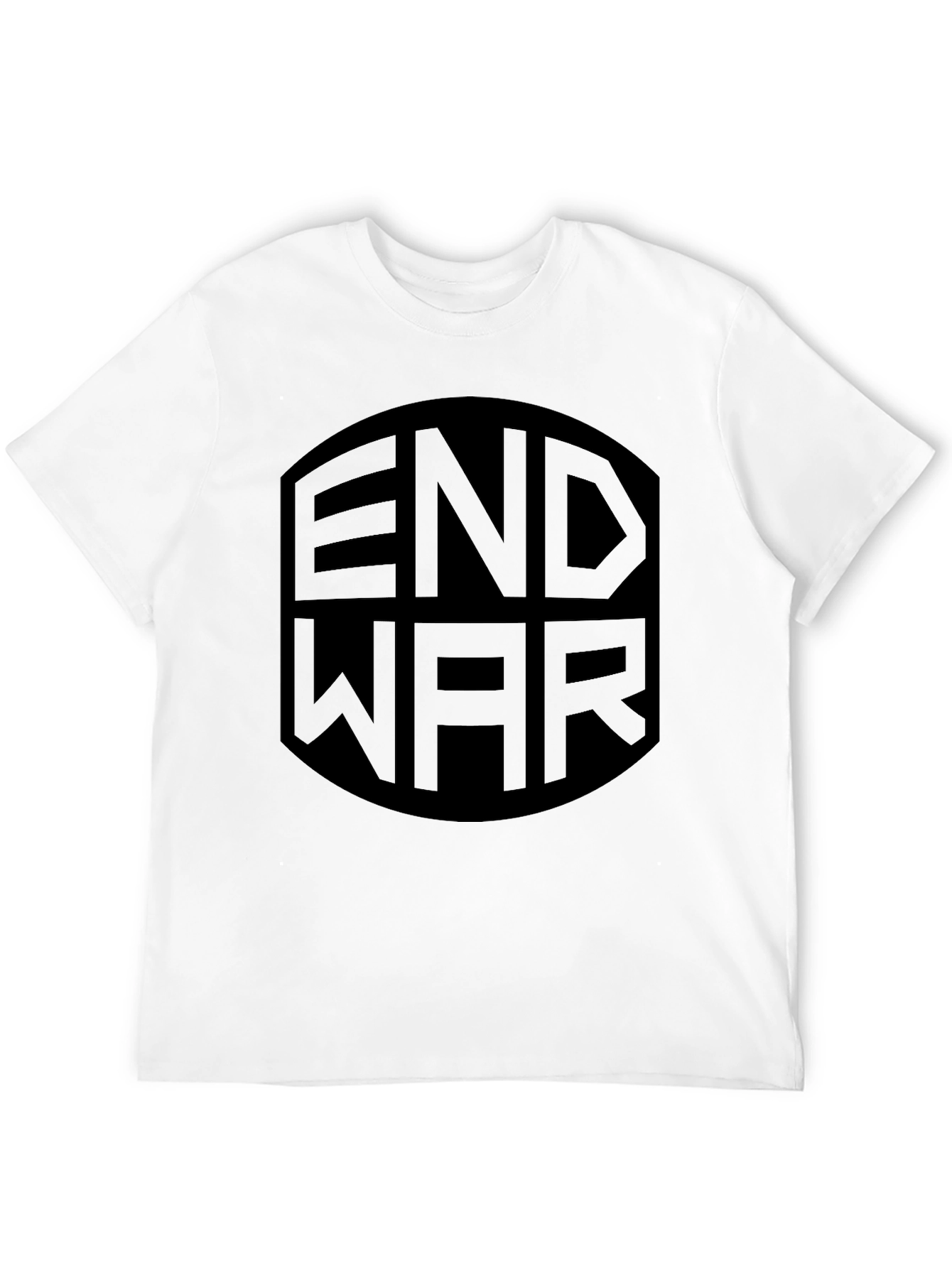 End War Graphic Print Black T-Shirt