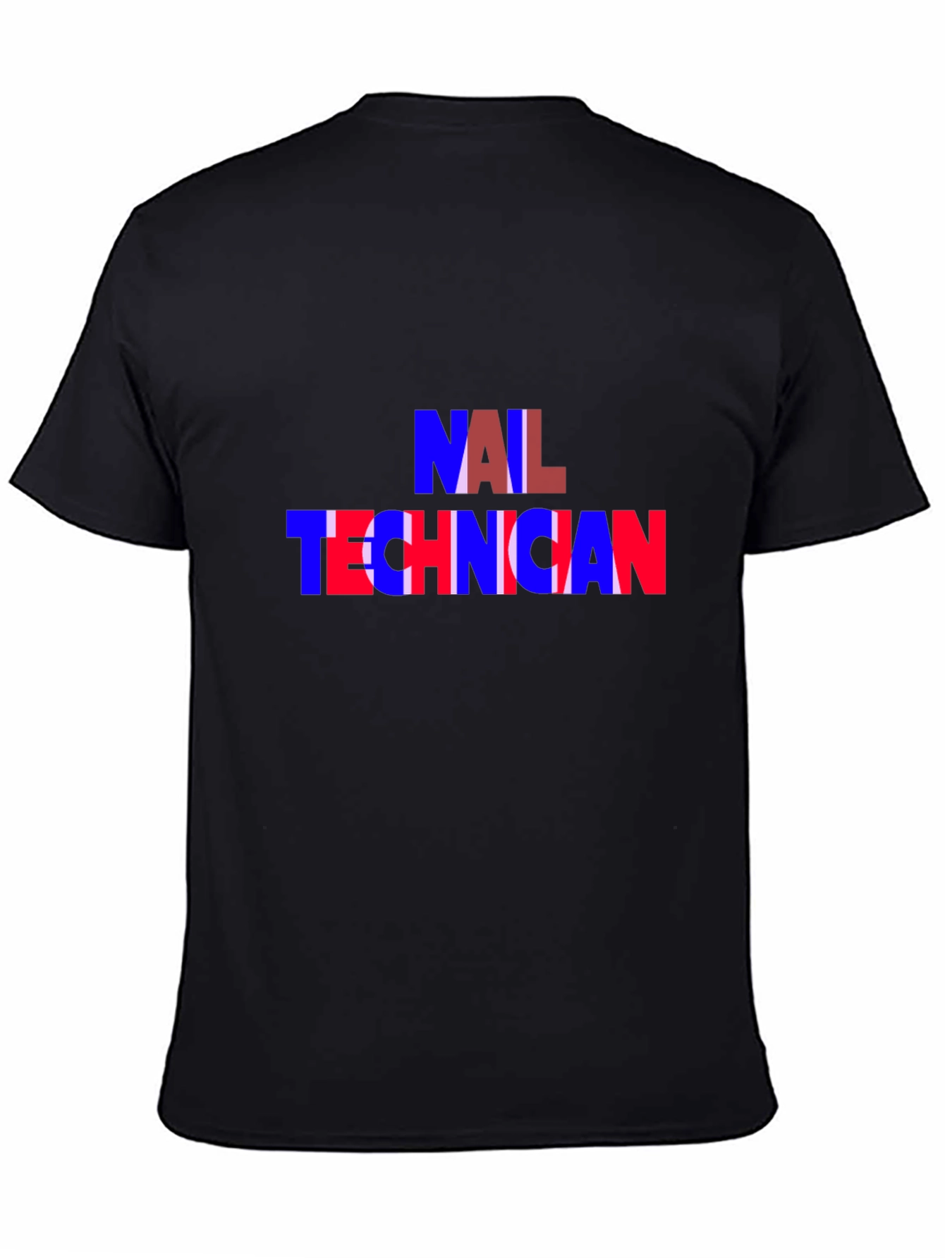 Nail Technician T-Shirt - Black Crew Neck Tee