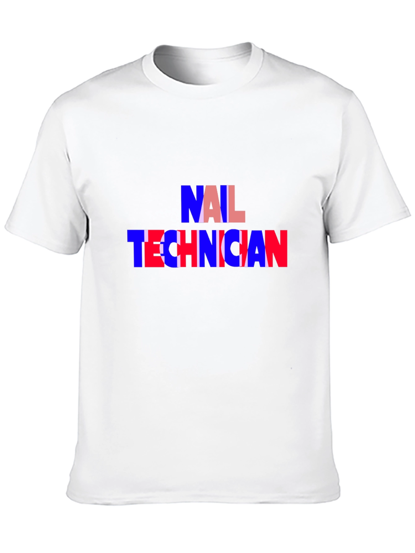Nail Technician T-Shirt - Black Crew Neck Tee