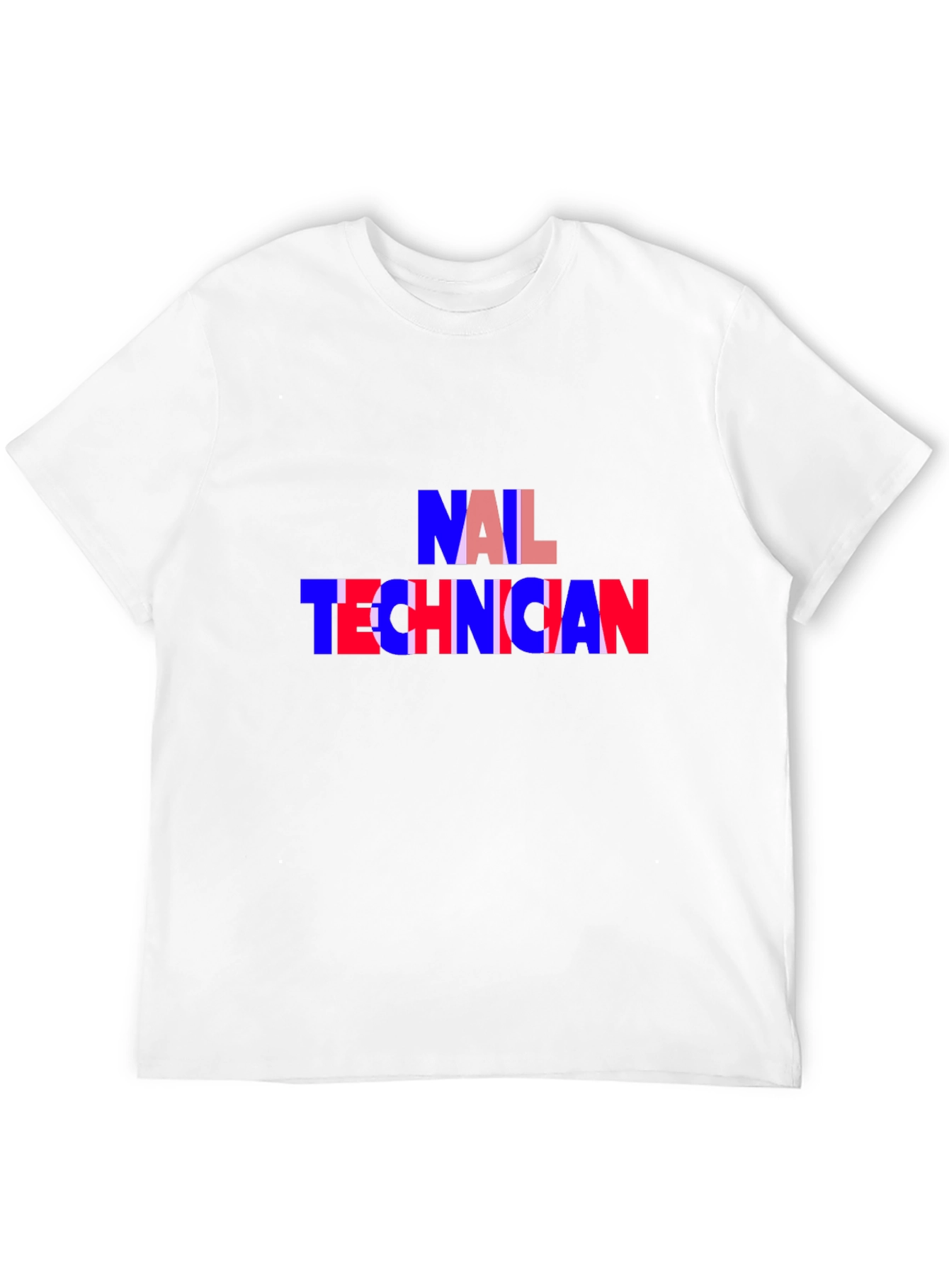 Nail Technician T-Shirt - Black Crew Neck Tee