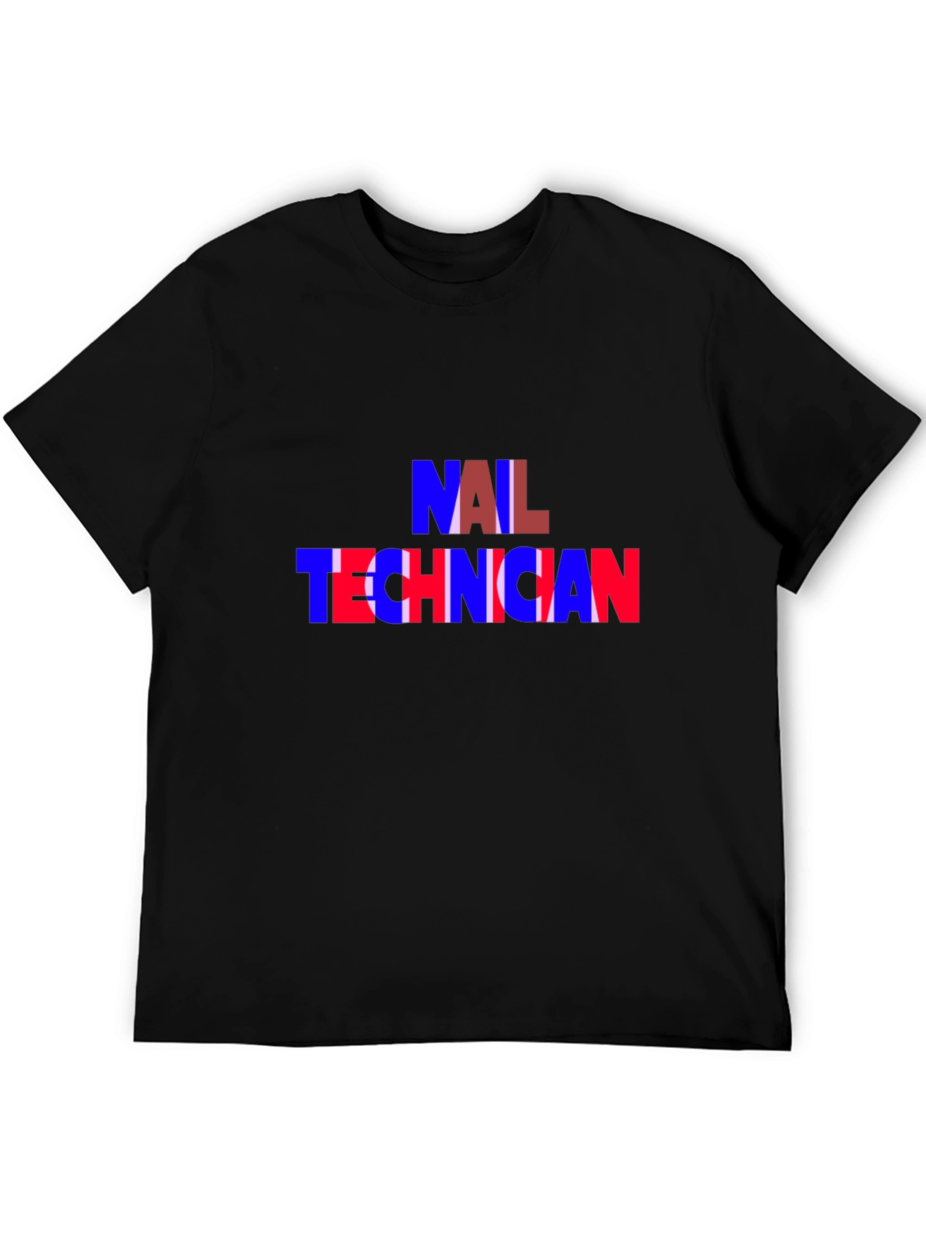 Nail Technician T-Shirt - Black Crew Neck Tee