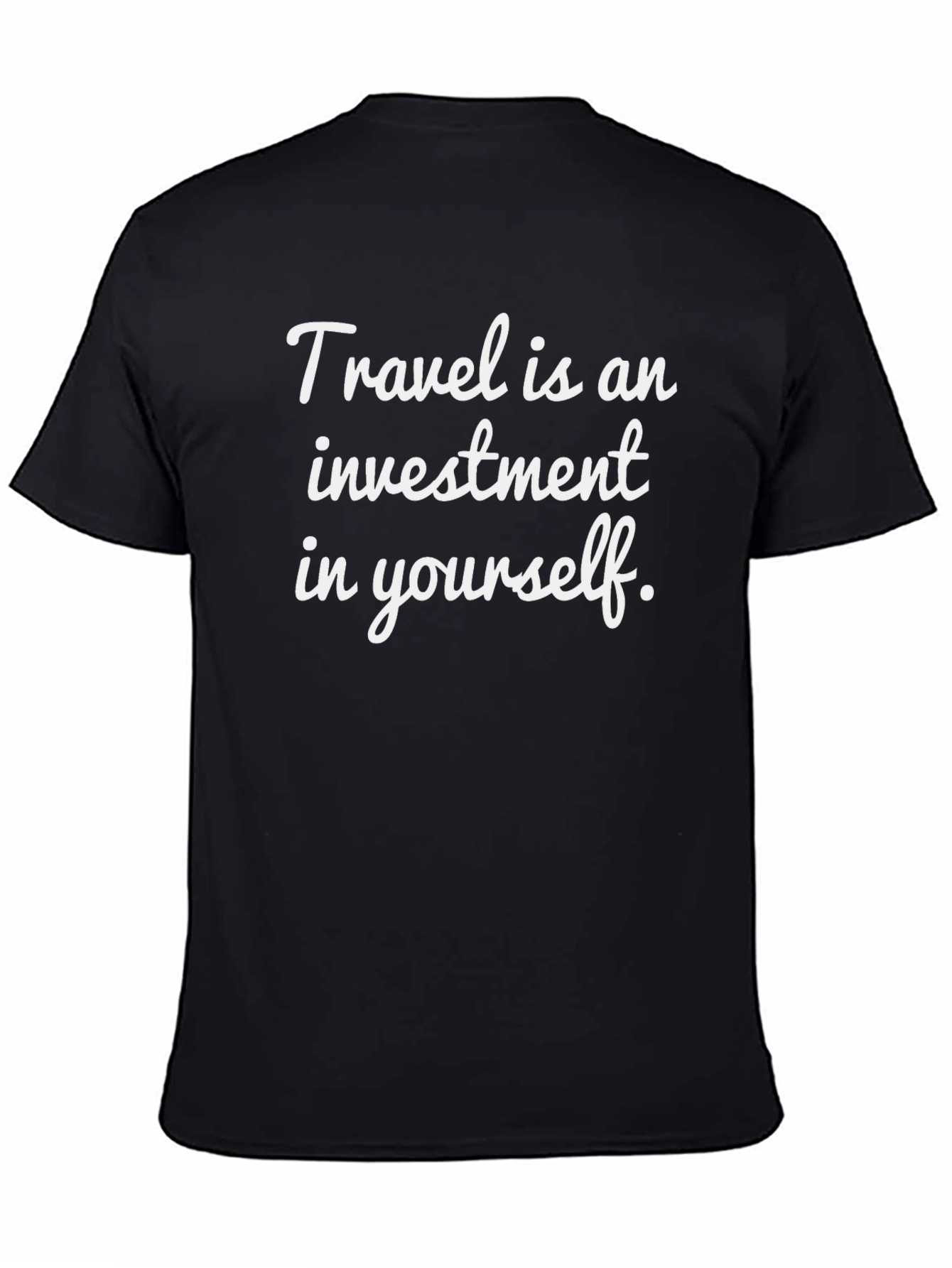 Travel Investment Graphic Tee - Black