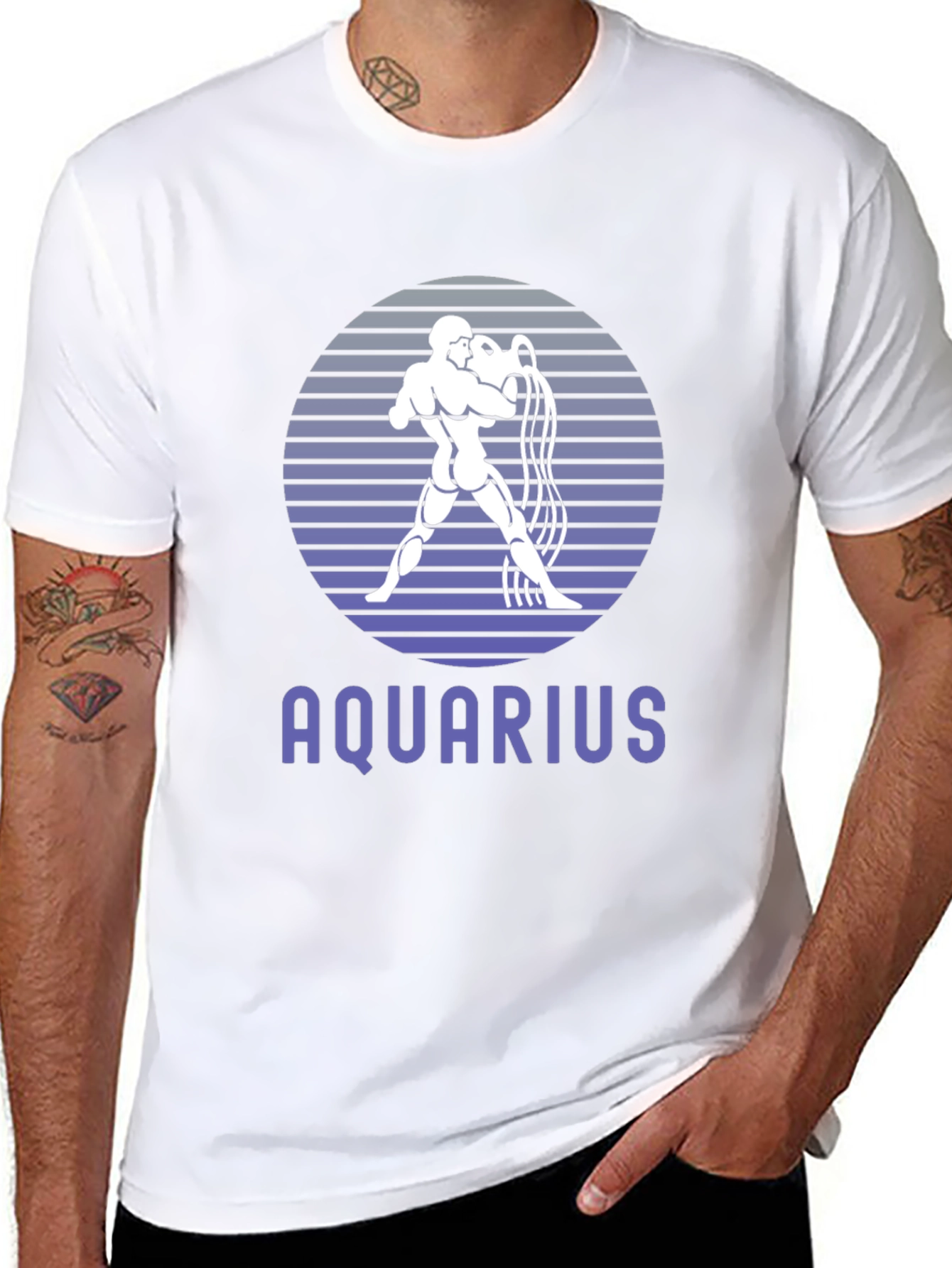 Aquarius Zodiac Graphic Tee - Stylish Horoscope Shirt