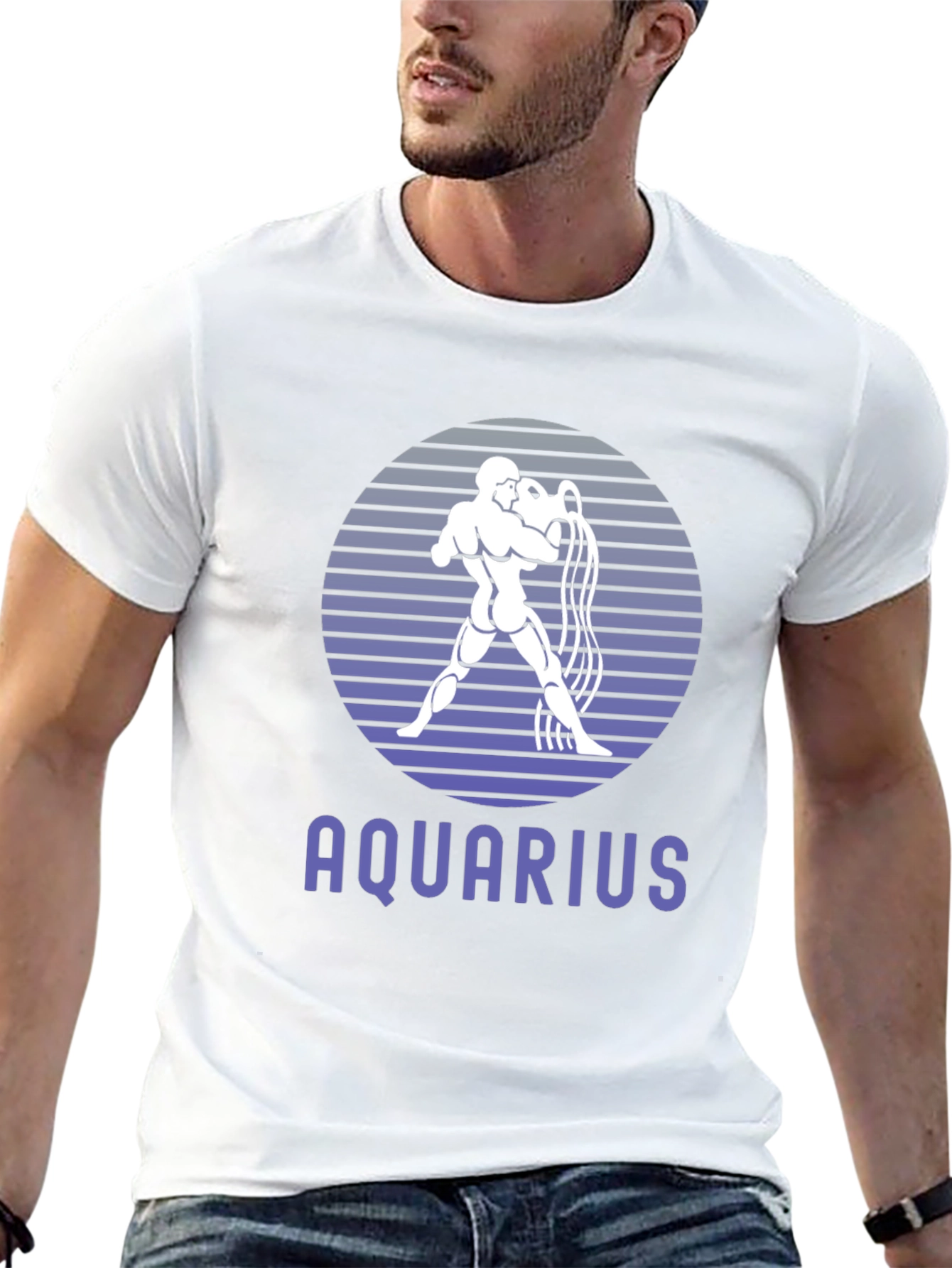 Aquarius Zodiac Graphic Tee - Stylish Horoscope Shirt