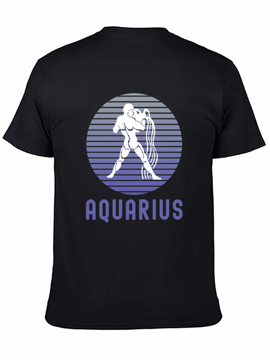 Aquarius Zodiac Graphic Tee - Stylish Horoscope Shirt